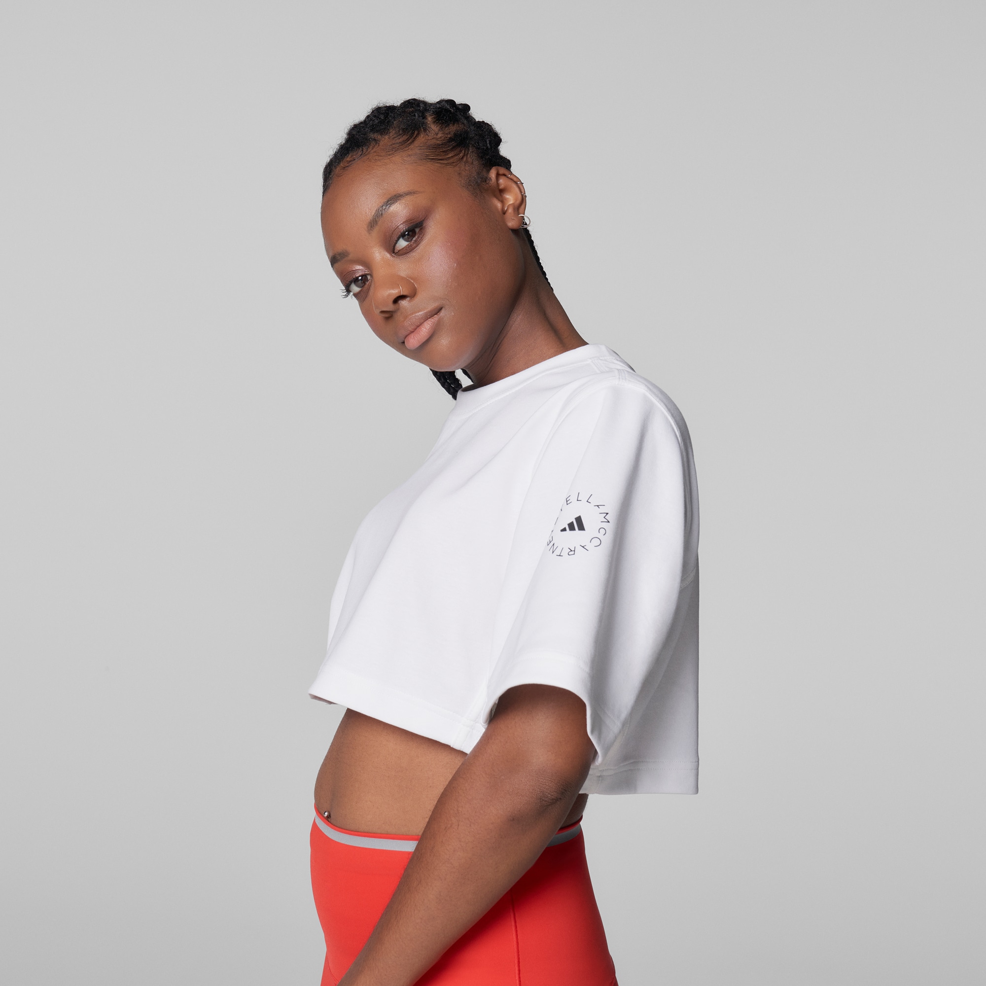 Cropped store tee adidas