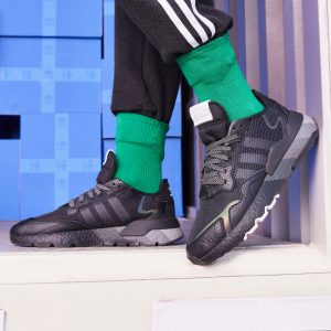 Adidas nite sales jogger boost black