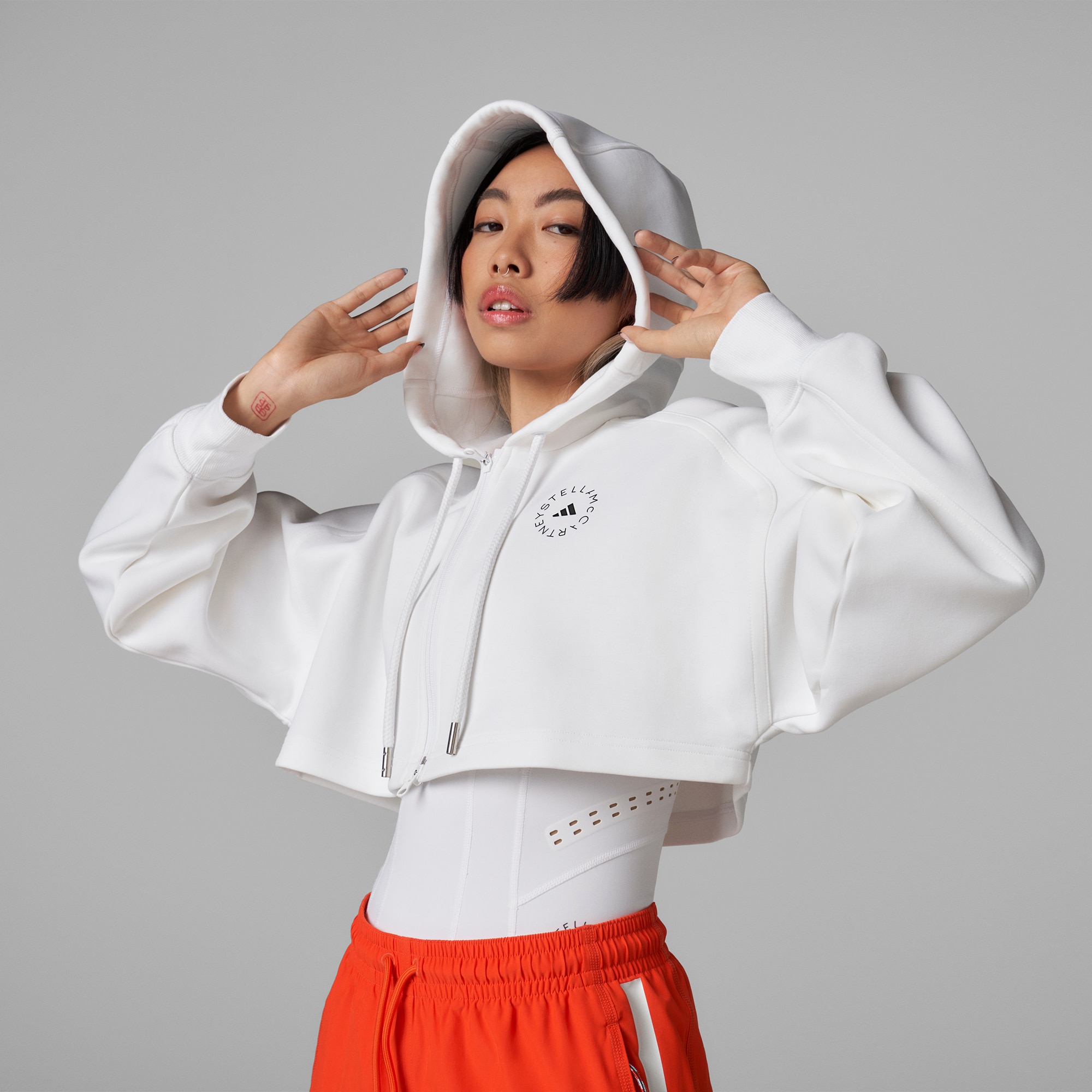 Adidas hoodie shop cropped