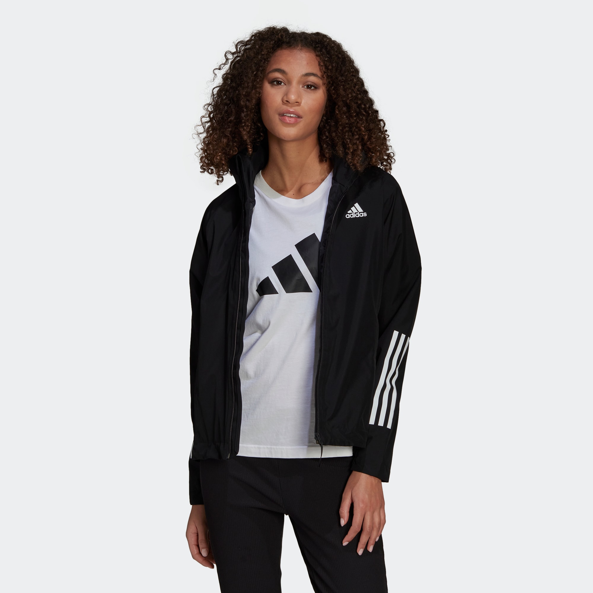 

Женская куртка adidas BSC 3-STRIPES RAIN.RDY JACKET, Черный