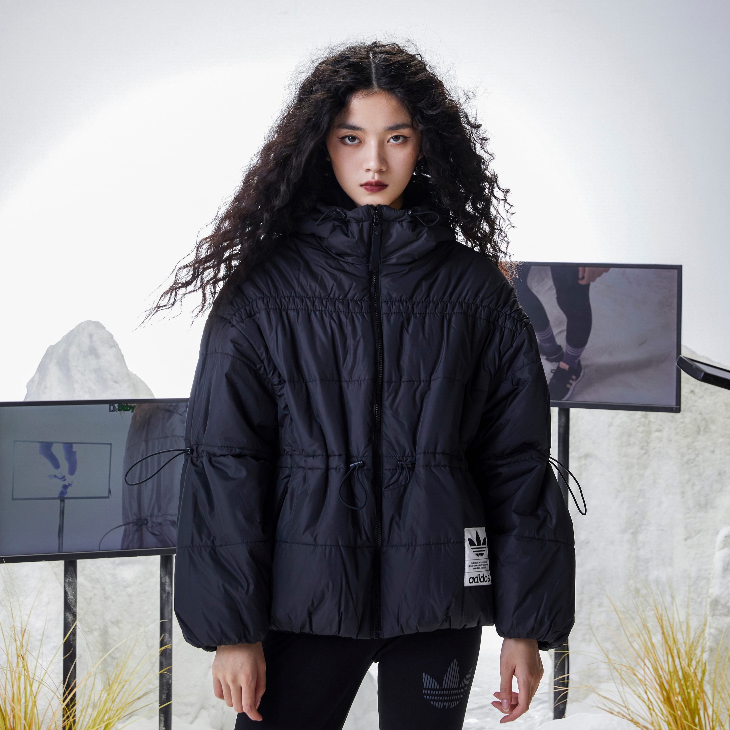 Adidas padded hot sale coat womens