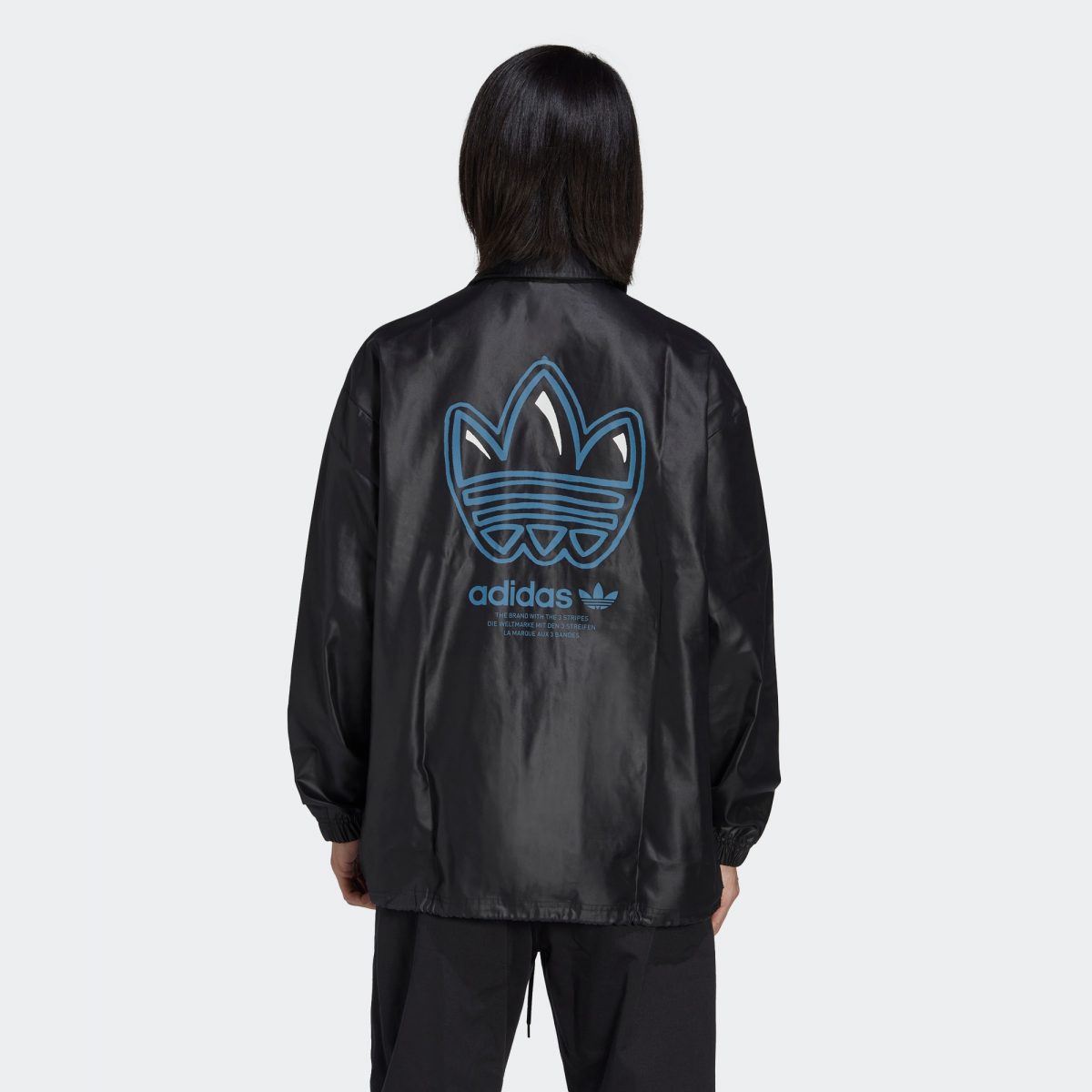 Adidas hooded sales coach jacket