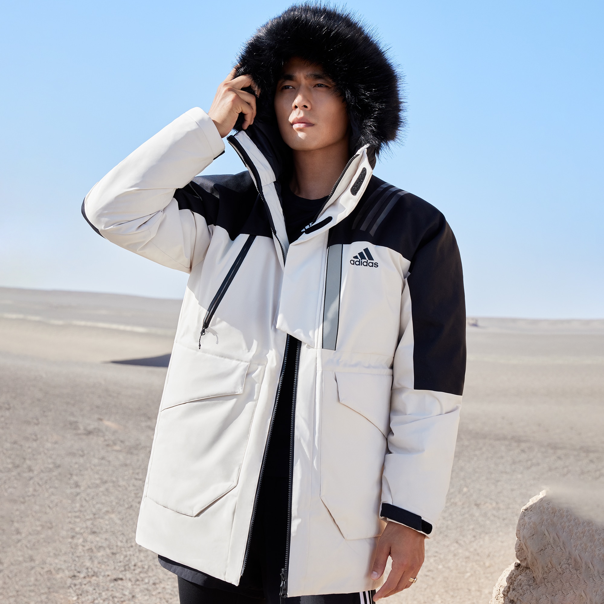 Adidas shop down parka