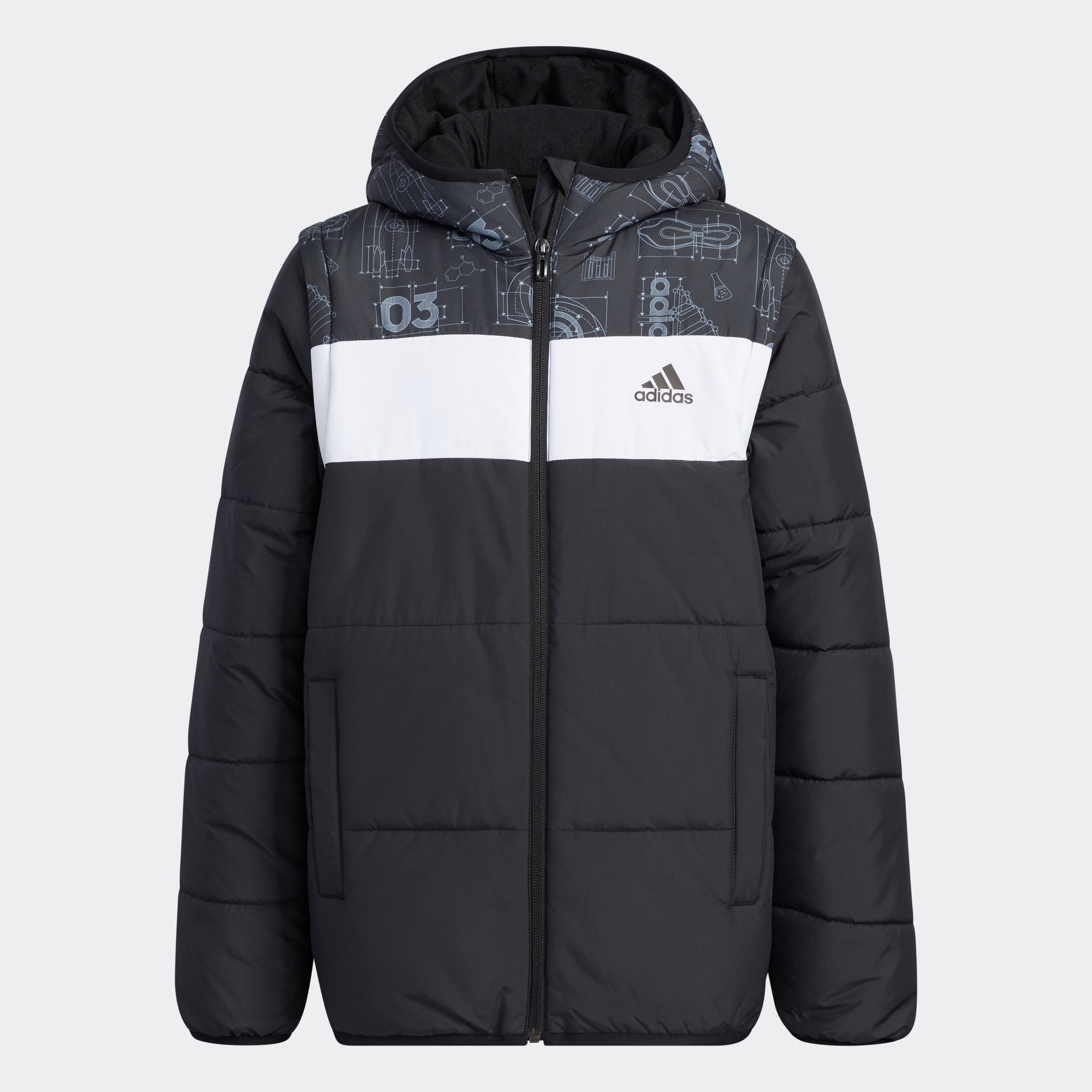 Boys adidas sales padded jacket