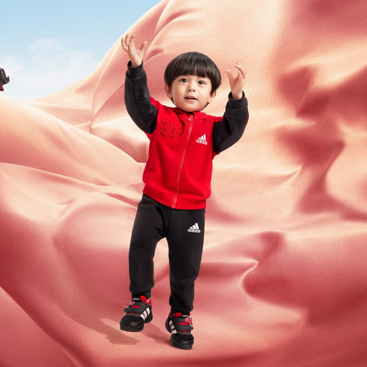 Детское худи adidas FULL-ZIP HOODIE SET фото