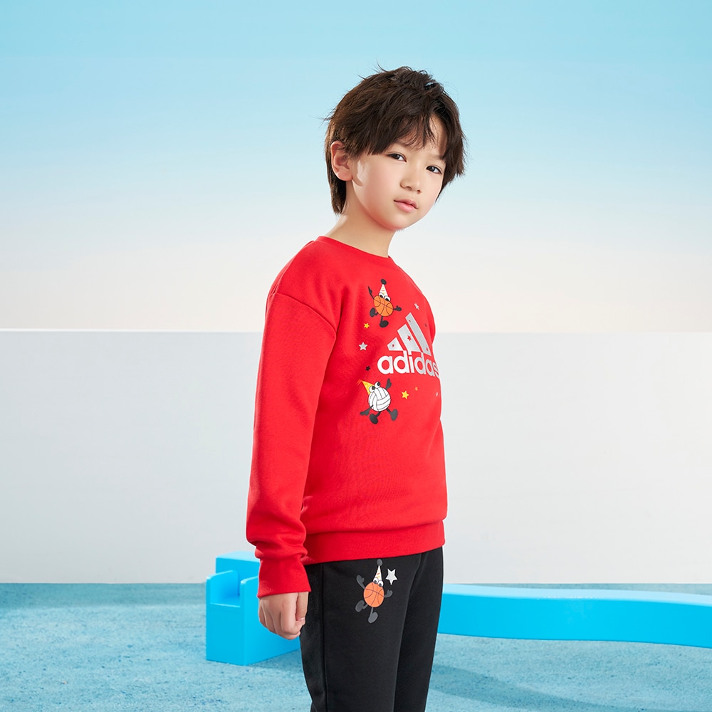 Детский комплект adidas HOLIDAY GRAPHICS CREW SET фотография