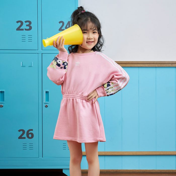 Детский свитшот adidas FLOWER PRINT LONG SLEEVE DRESS