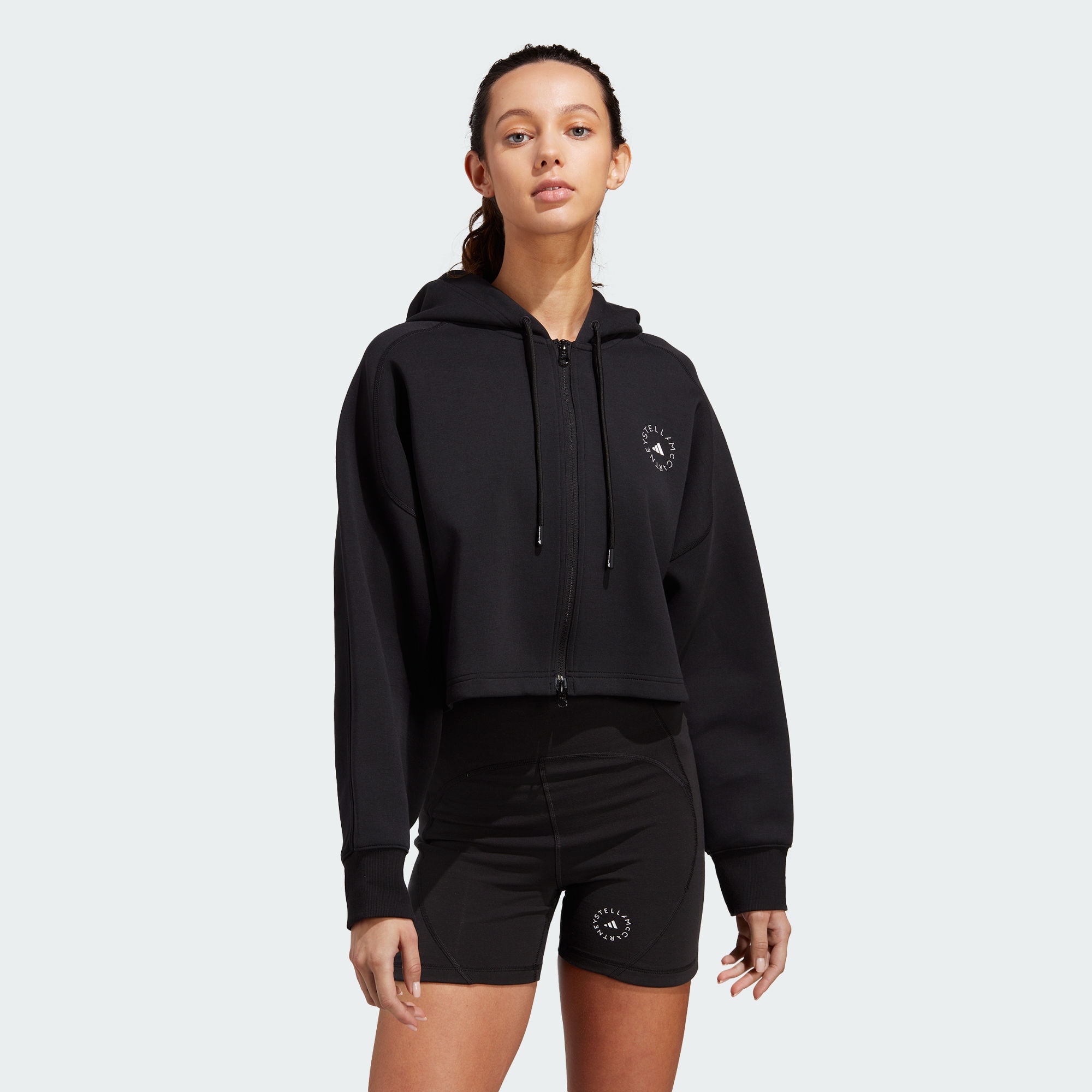 Adidas cropped discount hoodie cheap