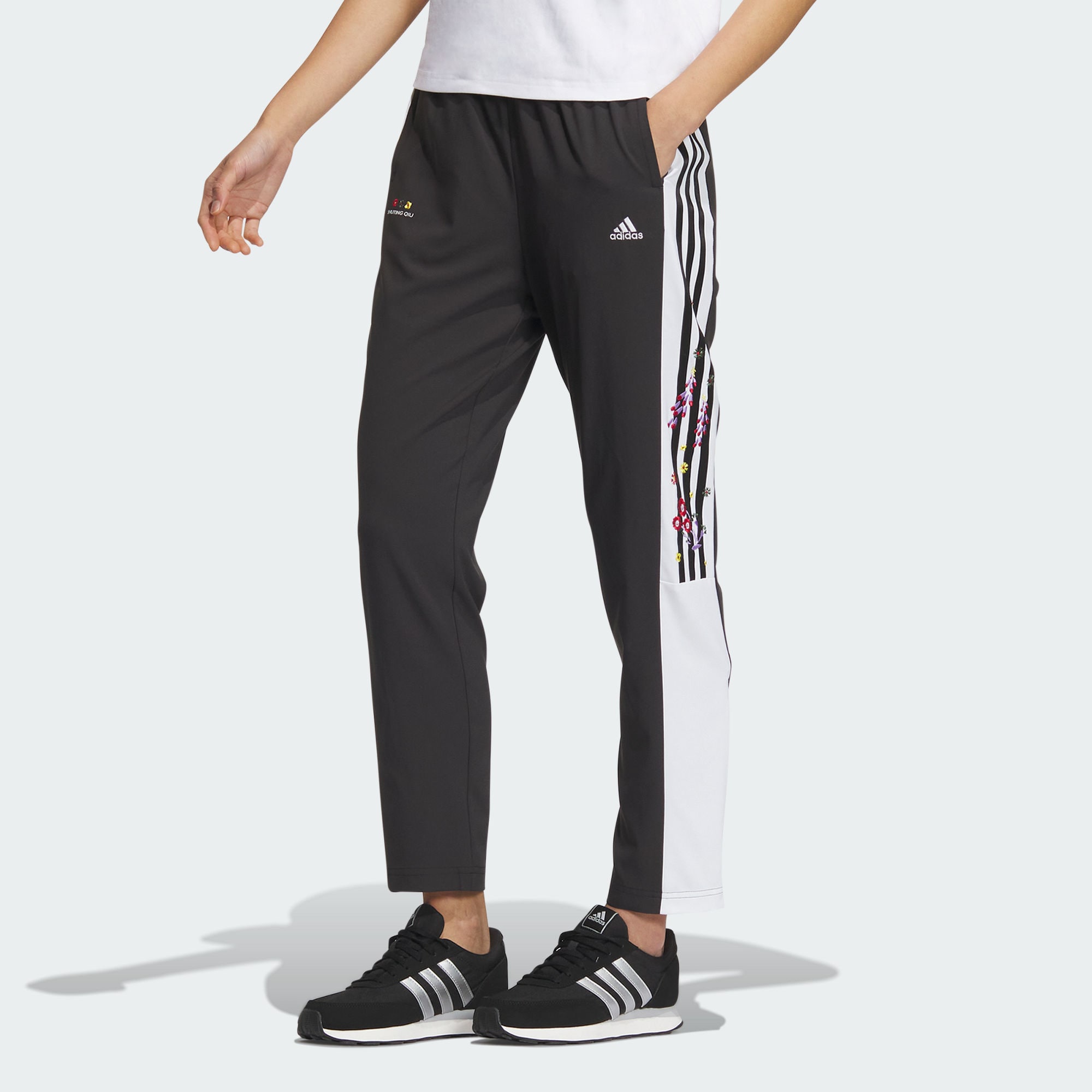 

Женские брюки adidas SHUTING QIU WOVEN PANTS, Черно-белый