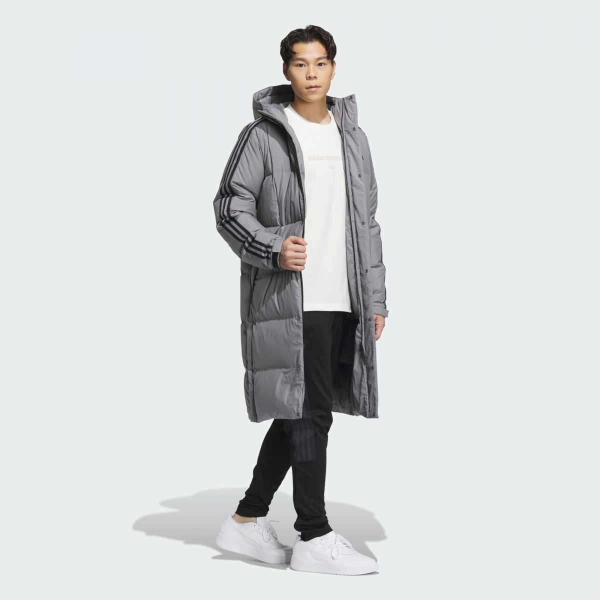 Adidas long hot sale down coat