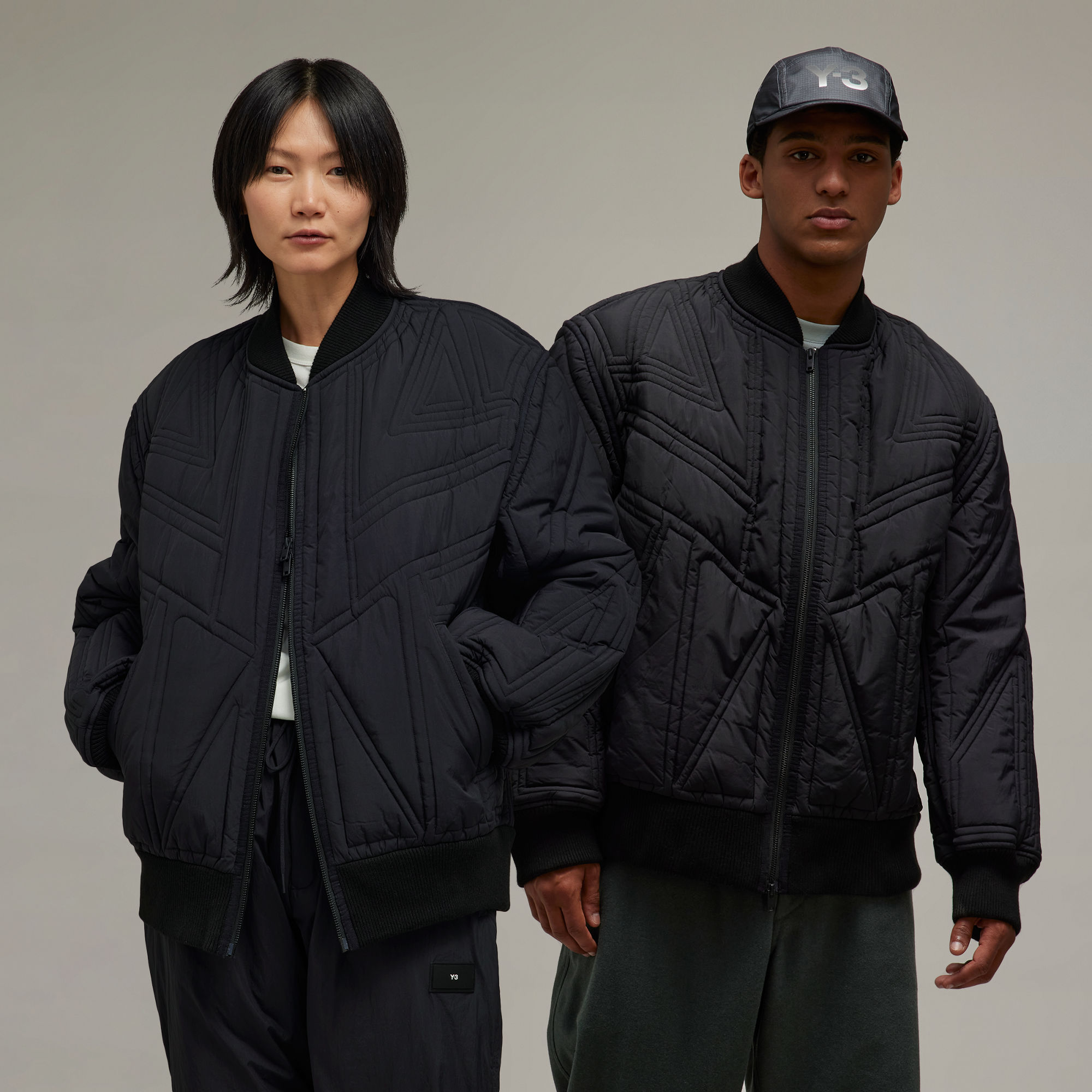 Adidas store long bomber