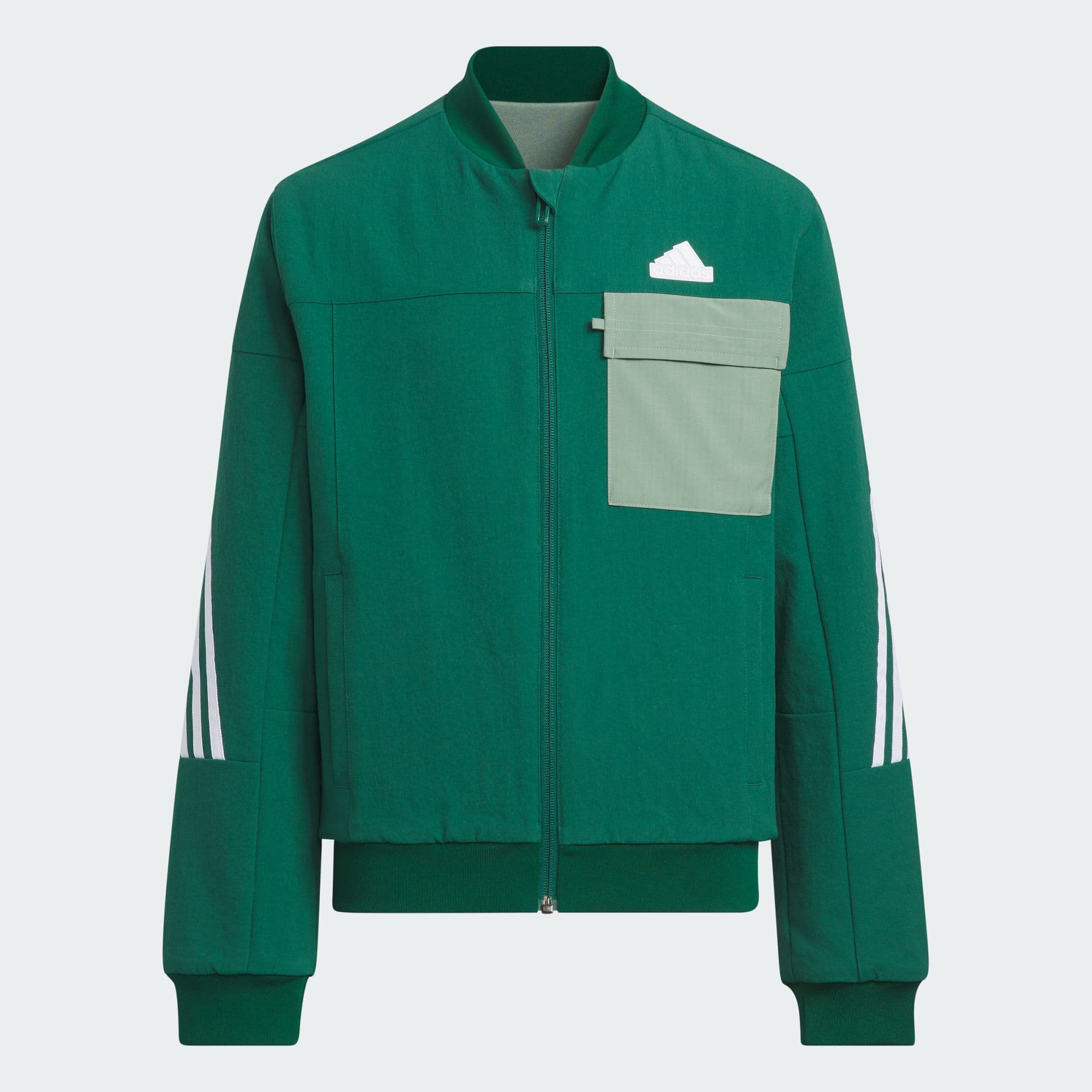 Adidas green store reversible jacket