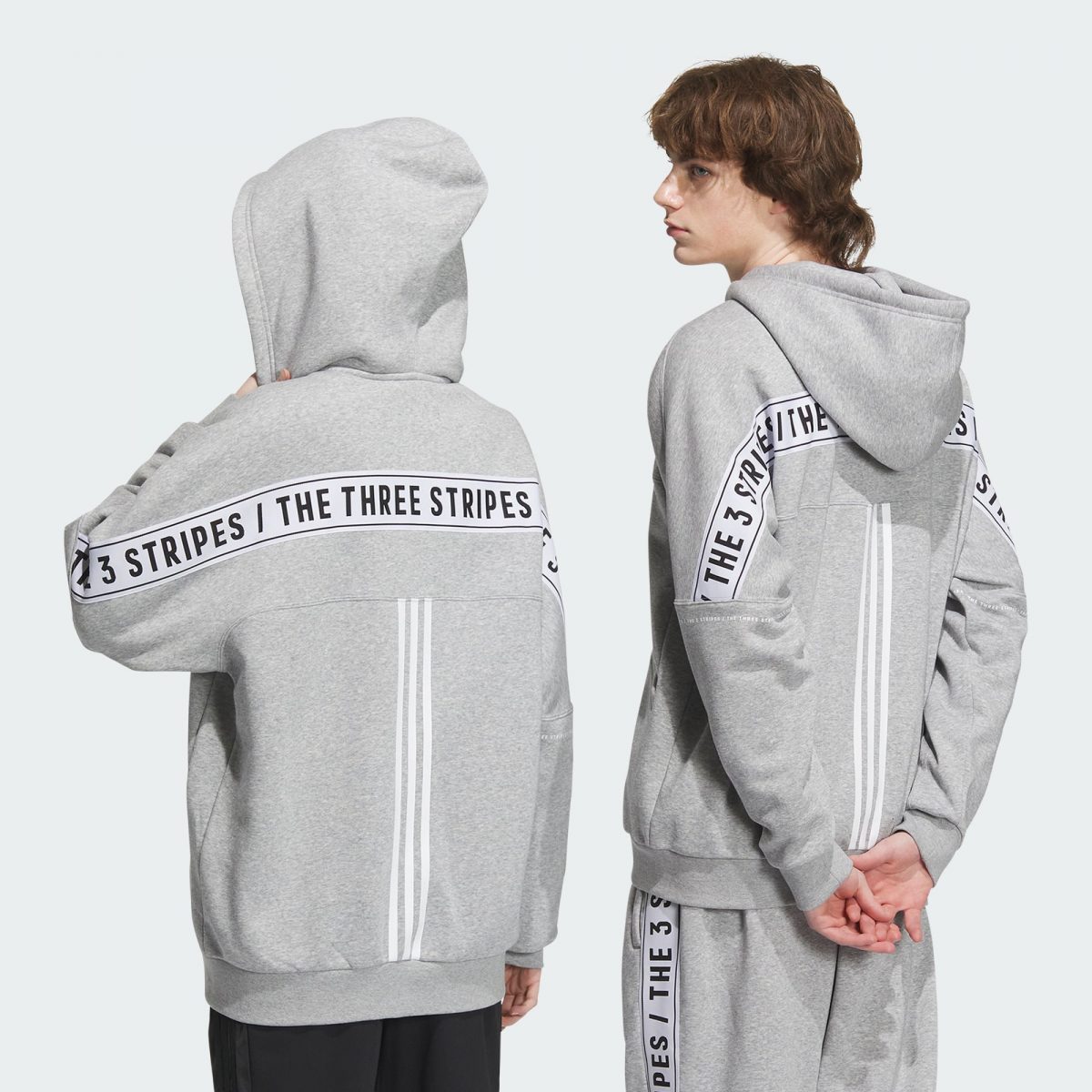 Худи adidas WORDING FLEECE FULL-ZIP HOODIE фотография