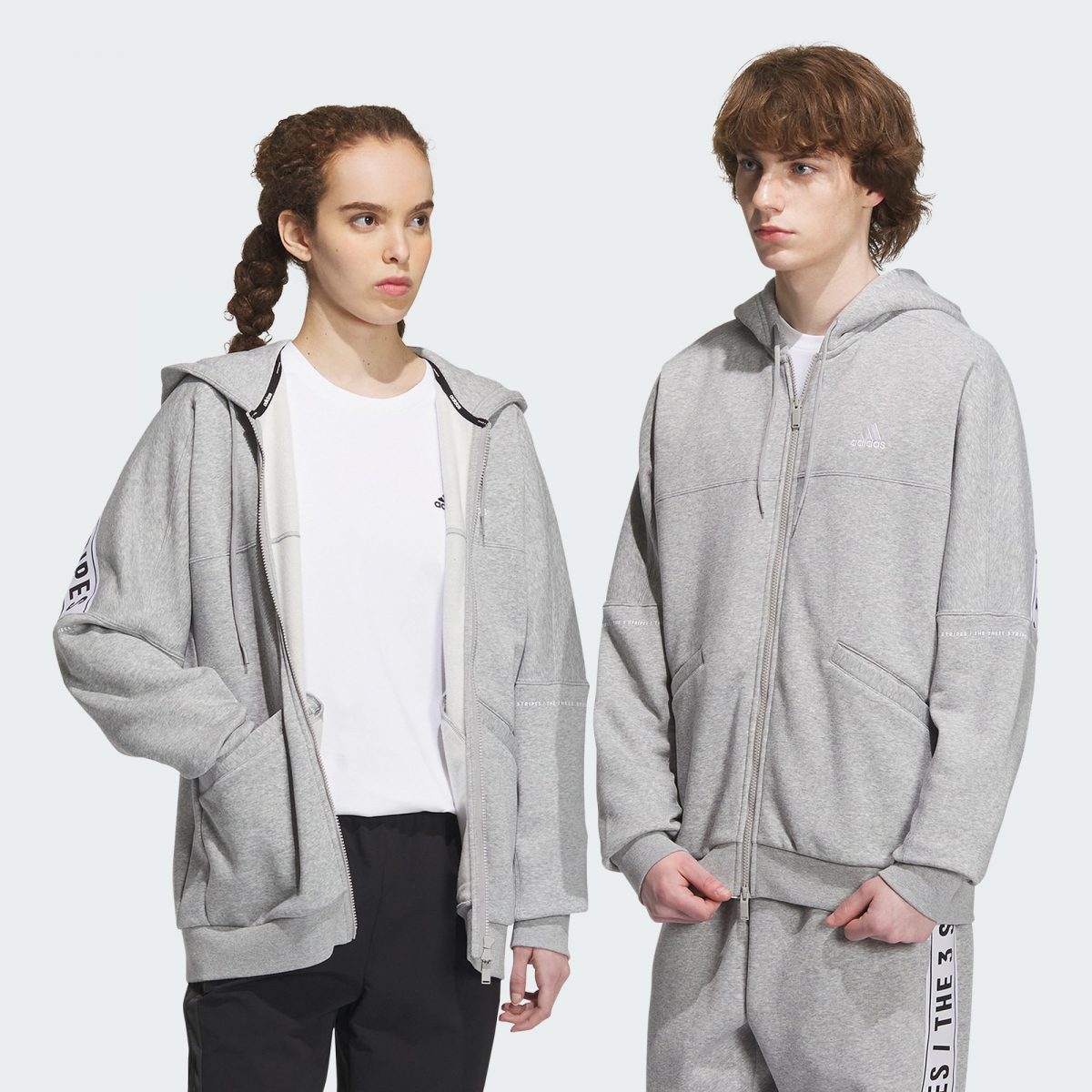 Худи adidas WORDING FLEECE FULL-ZIP HOODIE фото