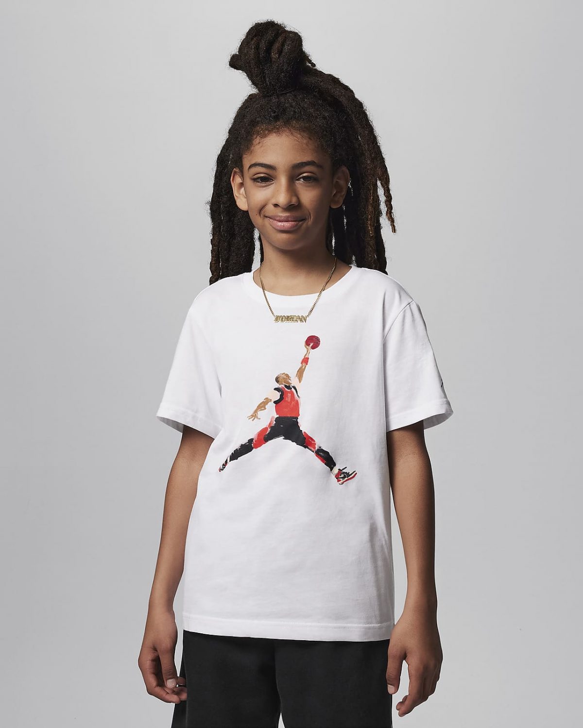 Детская футболка nike Jordan Watercolor Jumpman фото