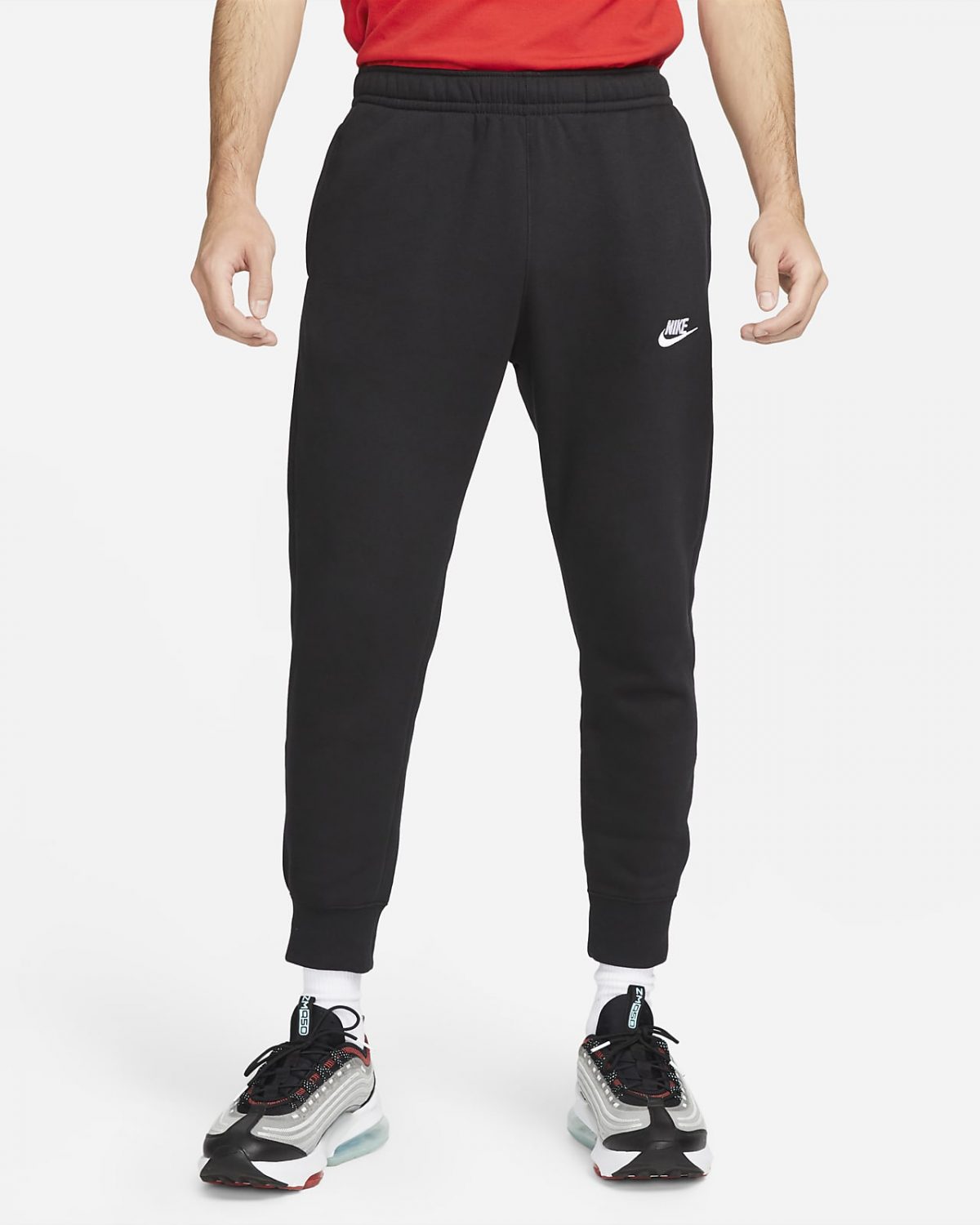 Мужские брюки Nike Sportswear Club Fleece черные фото