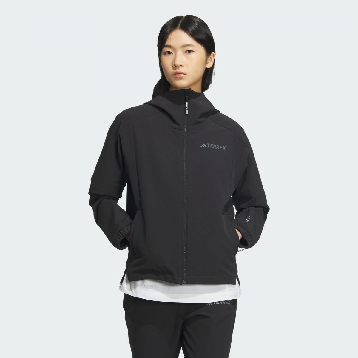 Женский свитшот adidas WIND.RDY SOFTSHELL BRUSHED JACKET черный фото