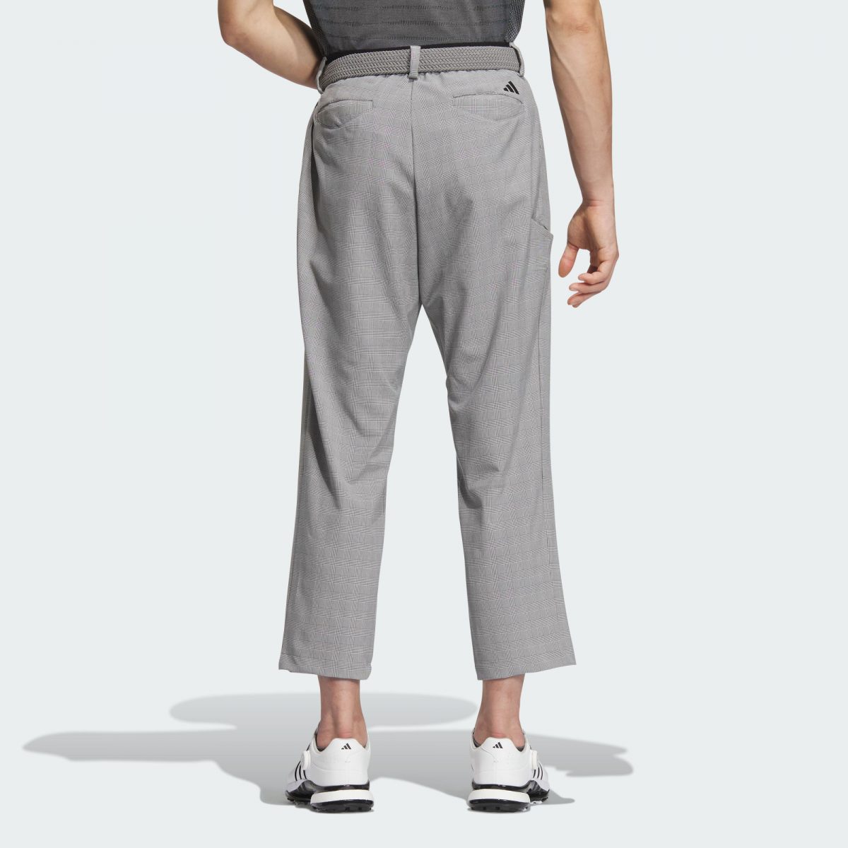 Мужские брюки adidas CHECKED PATTERN ANKLE PANTS черно-белые фотография