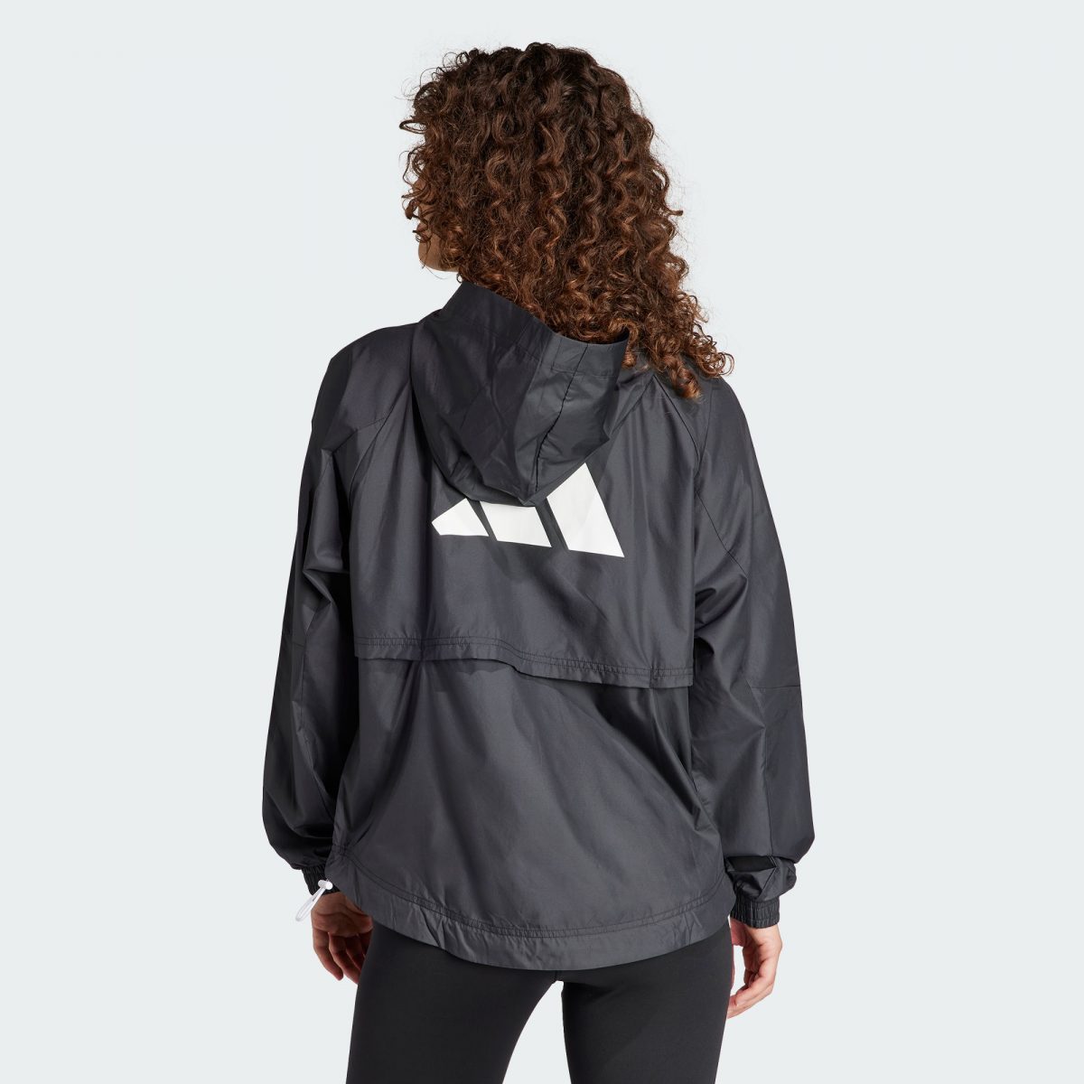 Женский свитшот adidas WIND.RDY HYPERGLAM WINDBREAKER черно-белый фотография