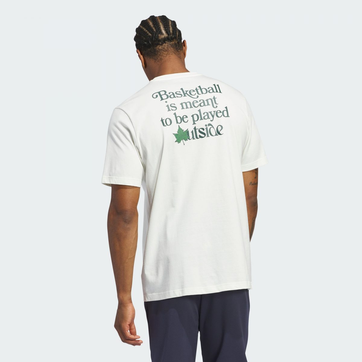 Мужская футболка adidas COURT THERAPY GRAPHIC TEE белая фотография