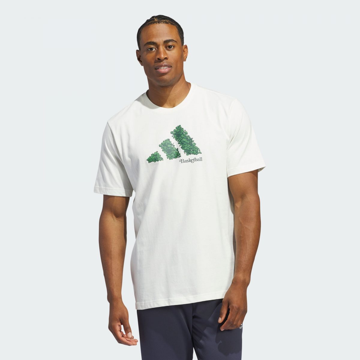 Мужская футболка adidas COURT THERAPY GRAPHIC TEE белая фото