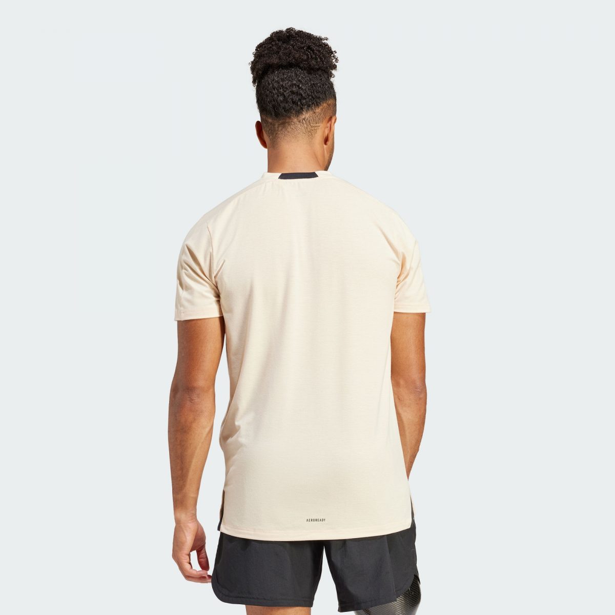 Мужская футболка adidas TRAINING WORKOUT TEE коричневая фотография