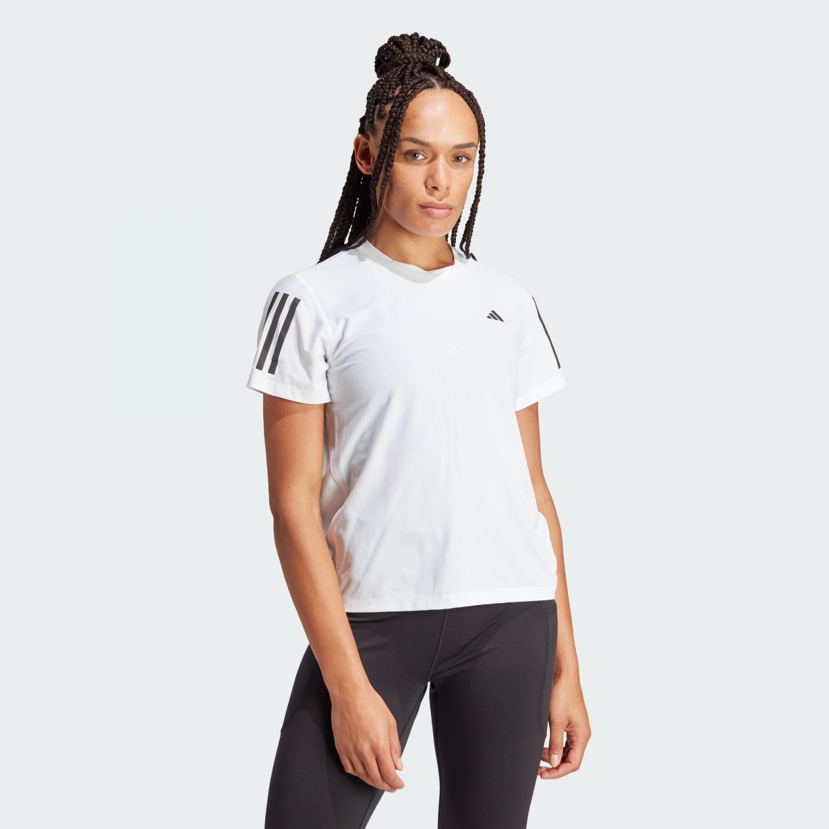 Женская футболка adidas OWN THE RUN TEE белая фото