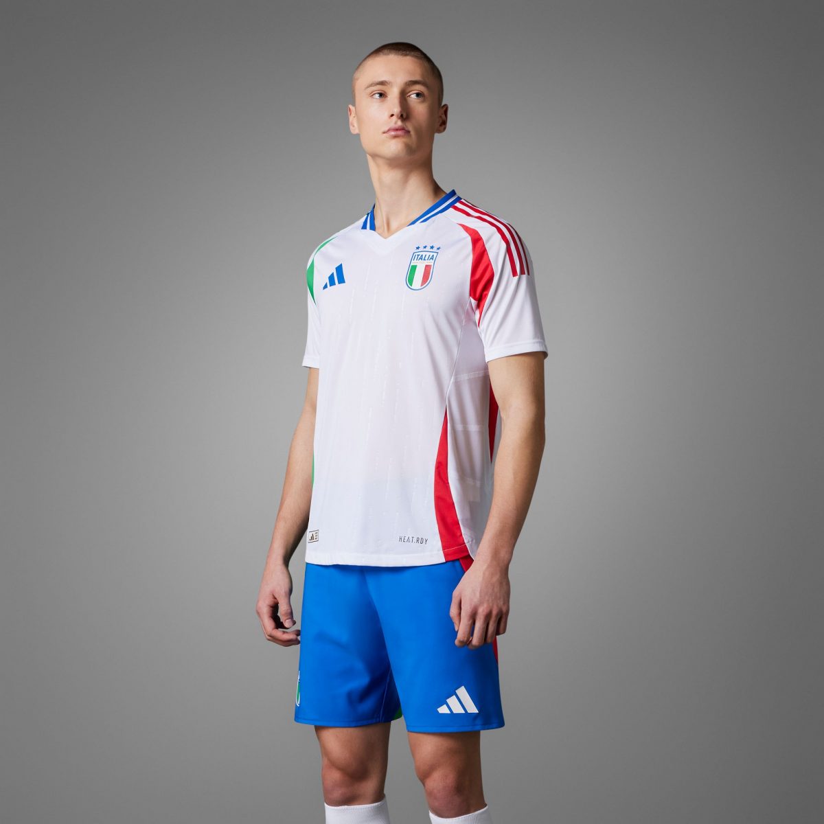 Мужская футболка adidas ITALY 2024 AWAY AUTHENTIC JERSEY фото