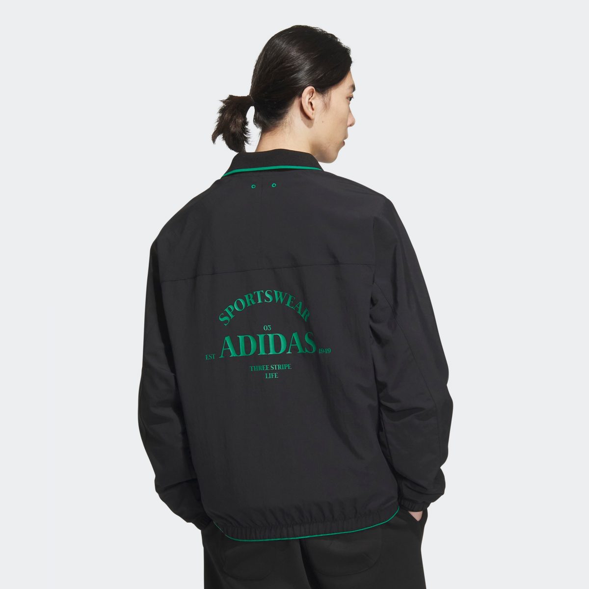 Мужская куртка adidas VERBIAGE WOVEN JACKET черная фотография