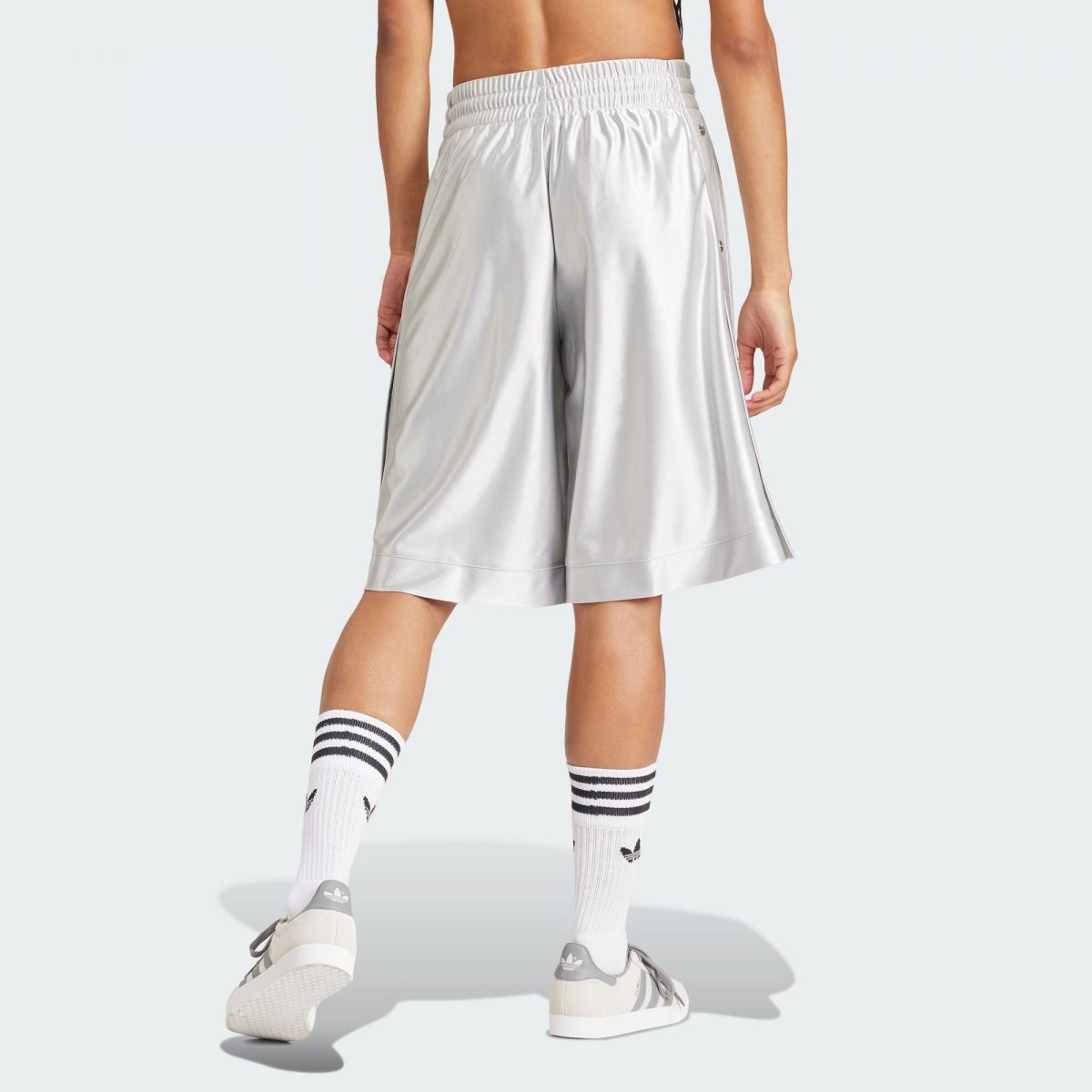 Женские шорты adidas PREMIUM BASKETBALL SHORTS серые фотография