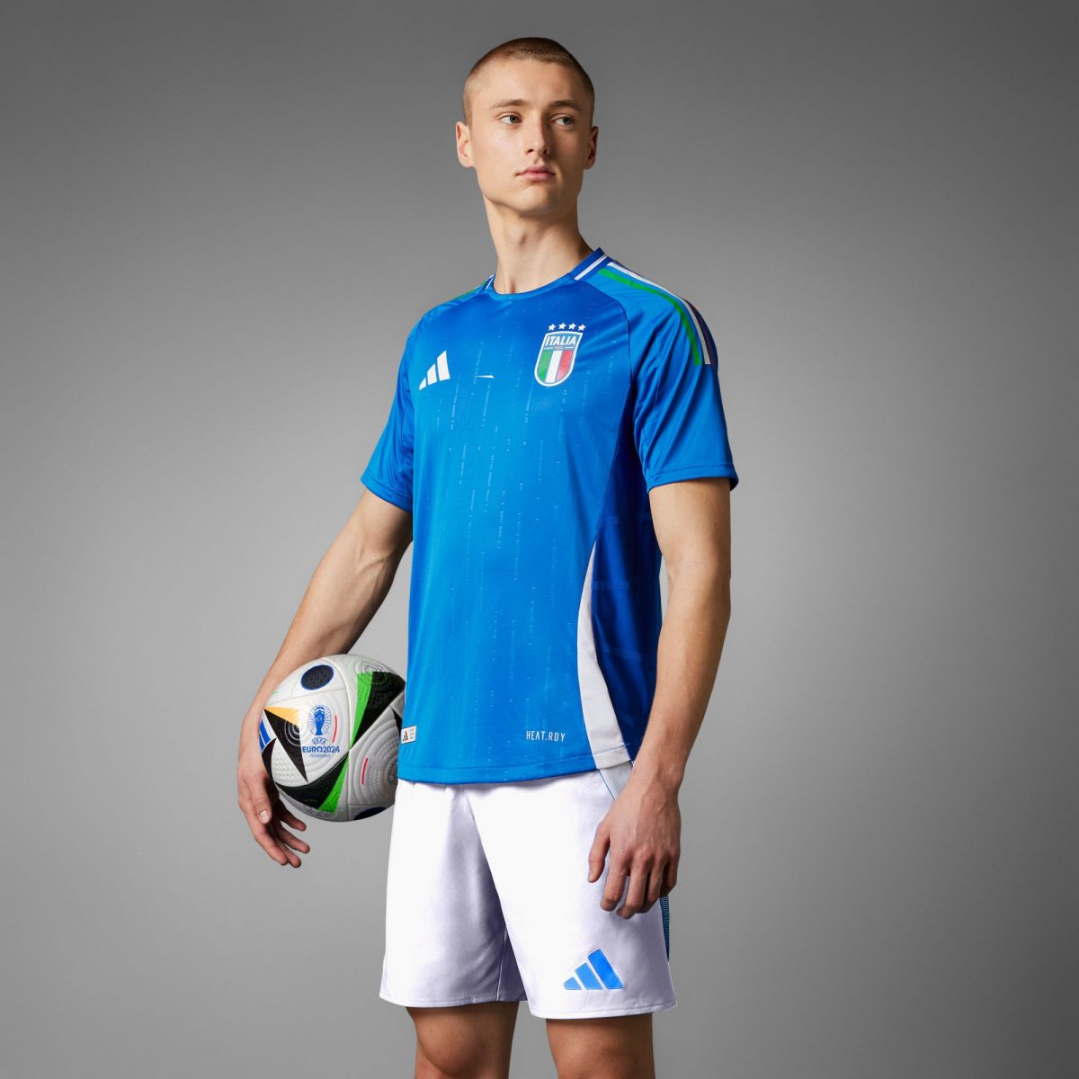 Мужская футболка adidas ITALY 2024 HOME AUTHENTIC JERSEY фото