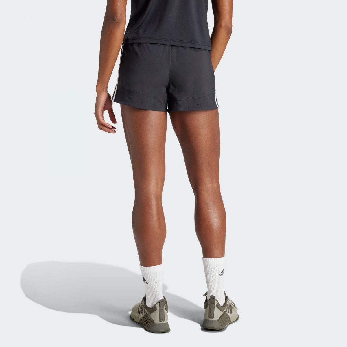 Женские шорты adidas PACER TRAINING HIGH-RISE SHORTS фотография