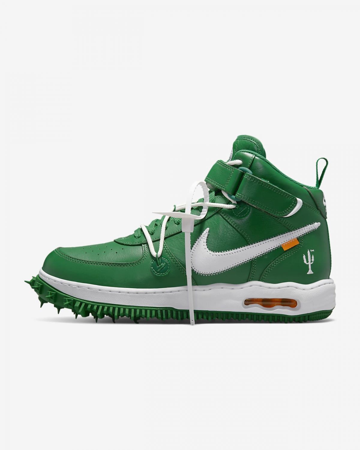 Мужские кроссовки Nike Air Force 1 Mid SP LTHR зеленые фото