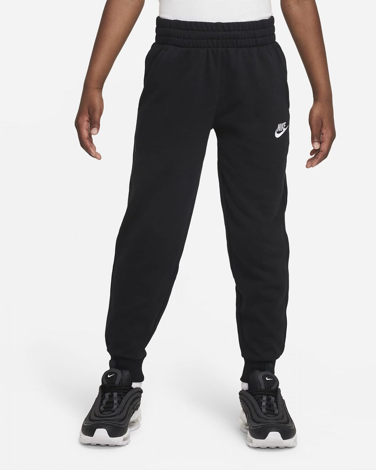 Детские брюки Nike Club Fleece черные фото