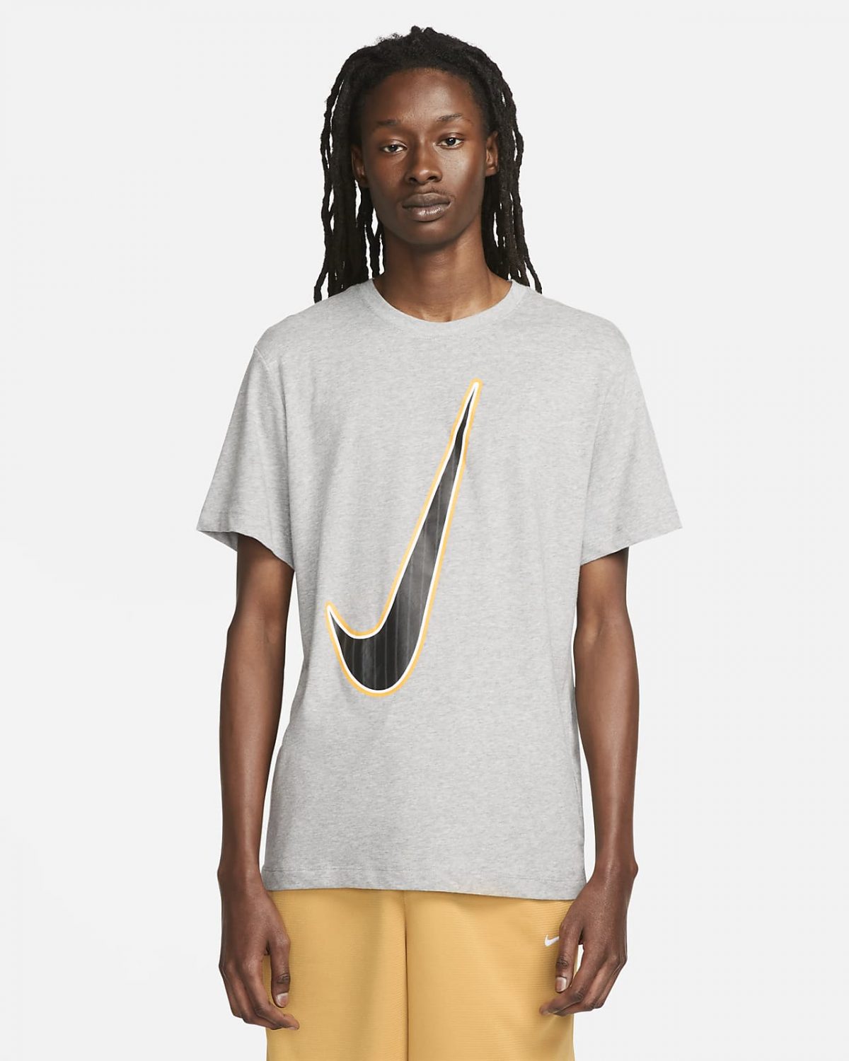 Мужская футболка Nike Dri-FIT серая фото