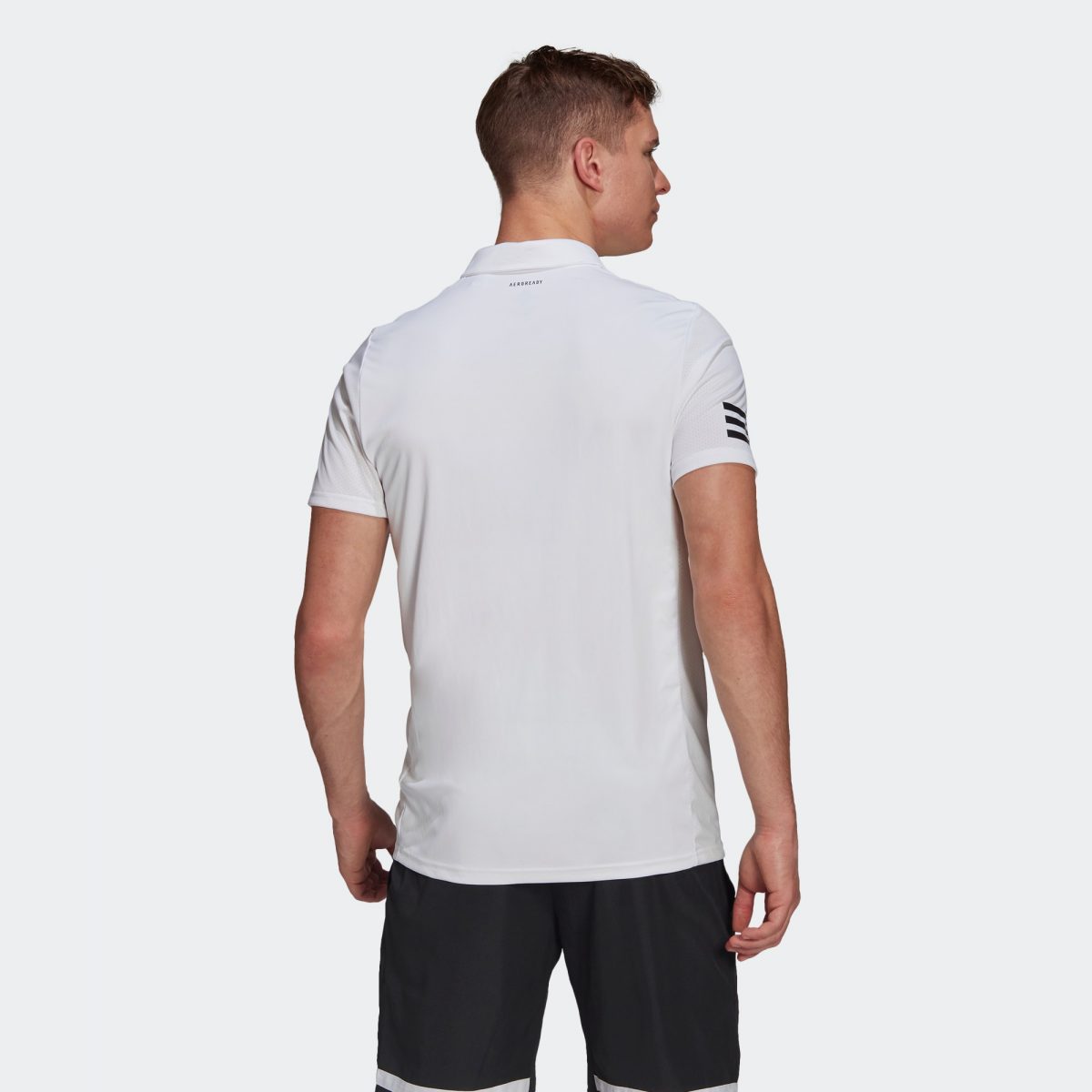 Мужская футболка adidas TENNIS CLUB POLO SHIRT черно-белая фотография