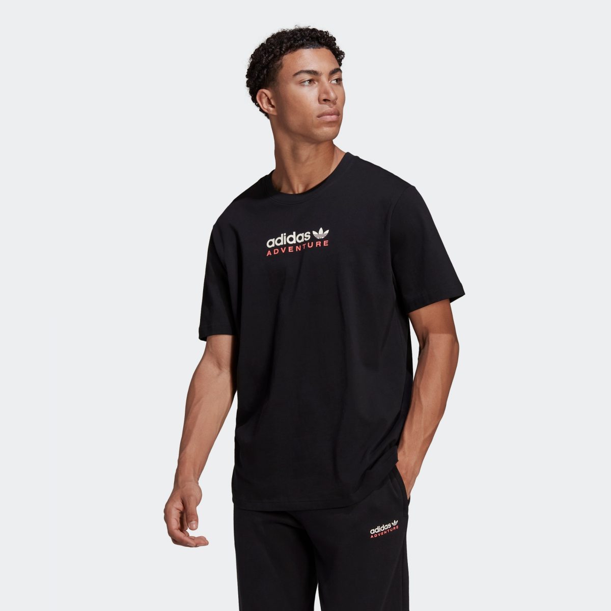 Мужская футболка adidas ADVENTURE MOUNTAIN SPRAY TEE черная фото