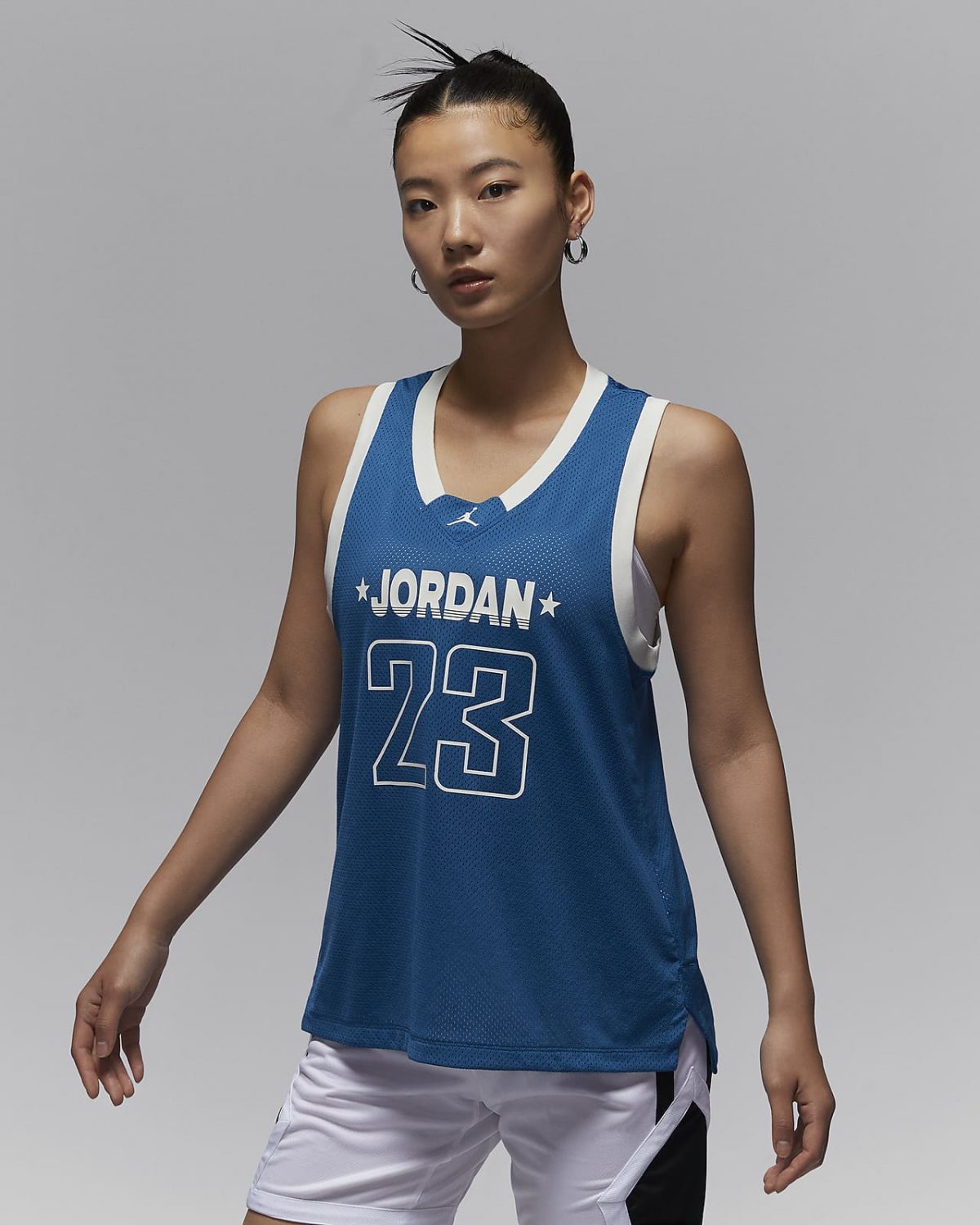 Женская спортивная одежда nike Jordan 23 Jersey синяя фото