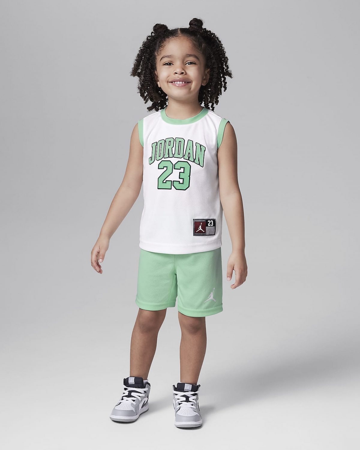 Детские шорты nike Jordan 23 Jersey зеленые фото