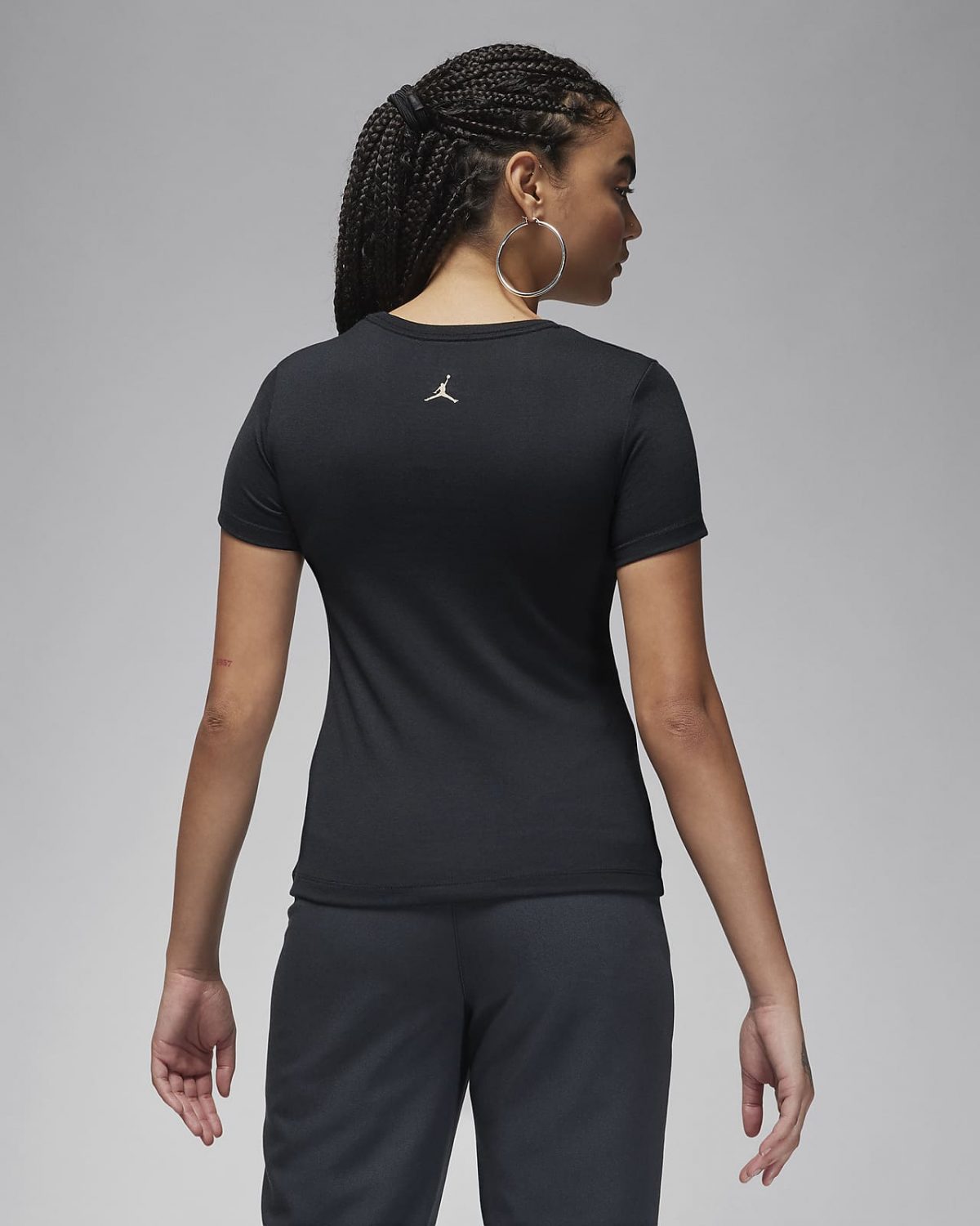 Женская футболка nike Jordan черная фотография