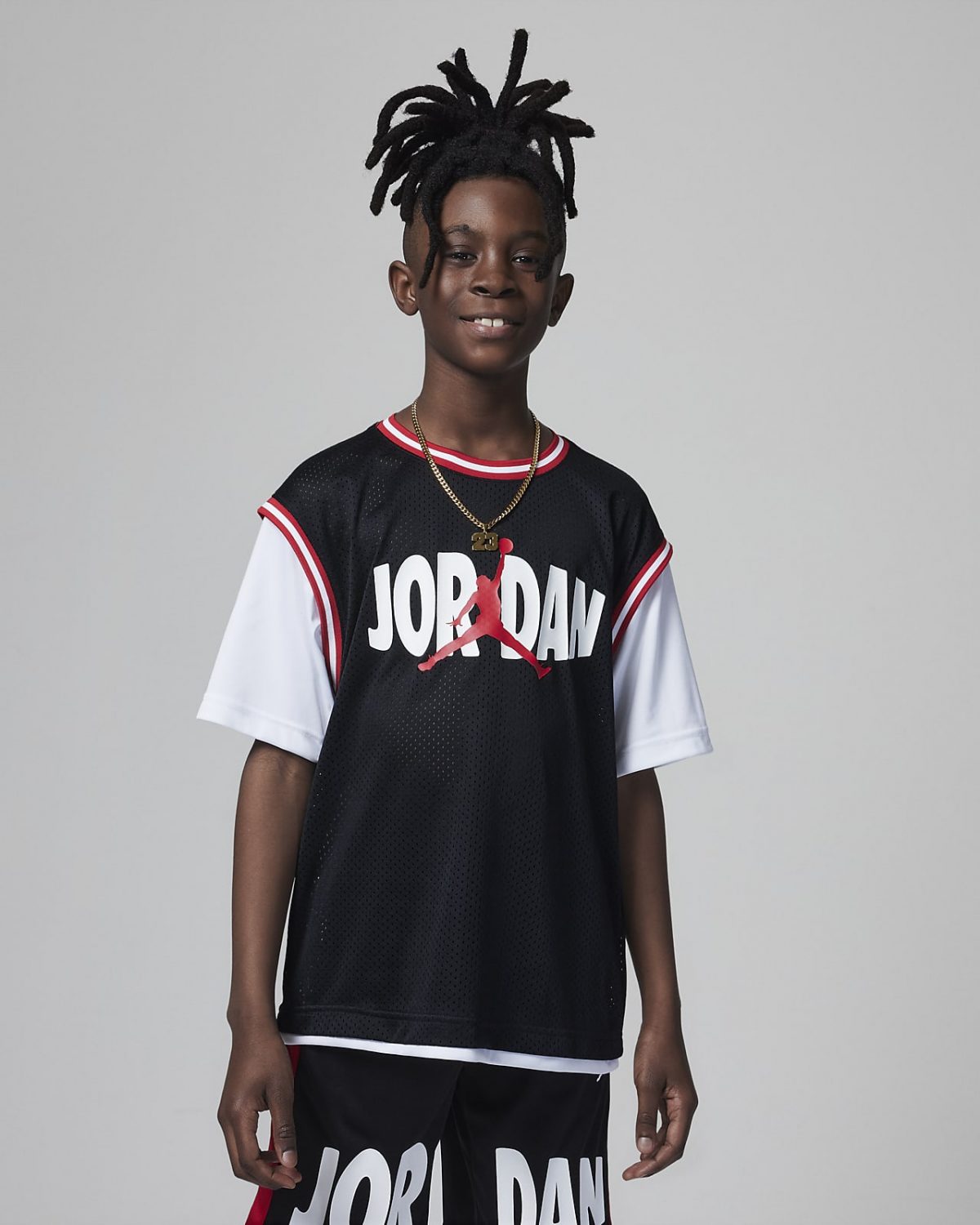 Детская рубашка nike Jordan Jumpman черная фото