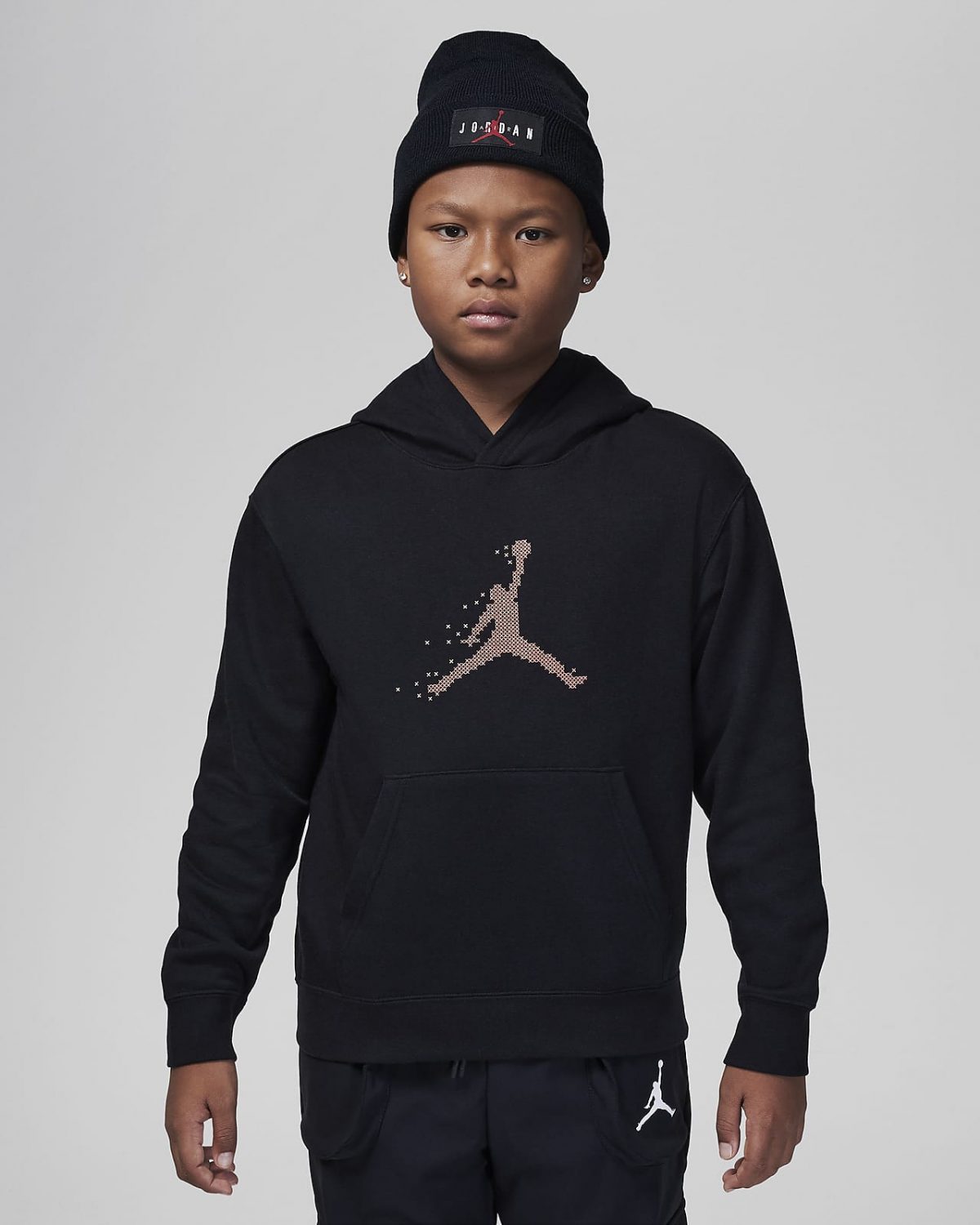 Детская толстовка nike Jordan MJ Essentials Member черная фото