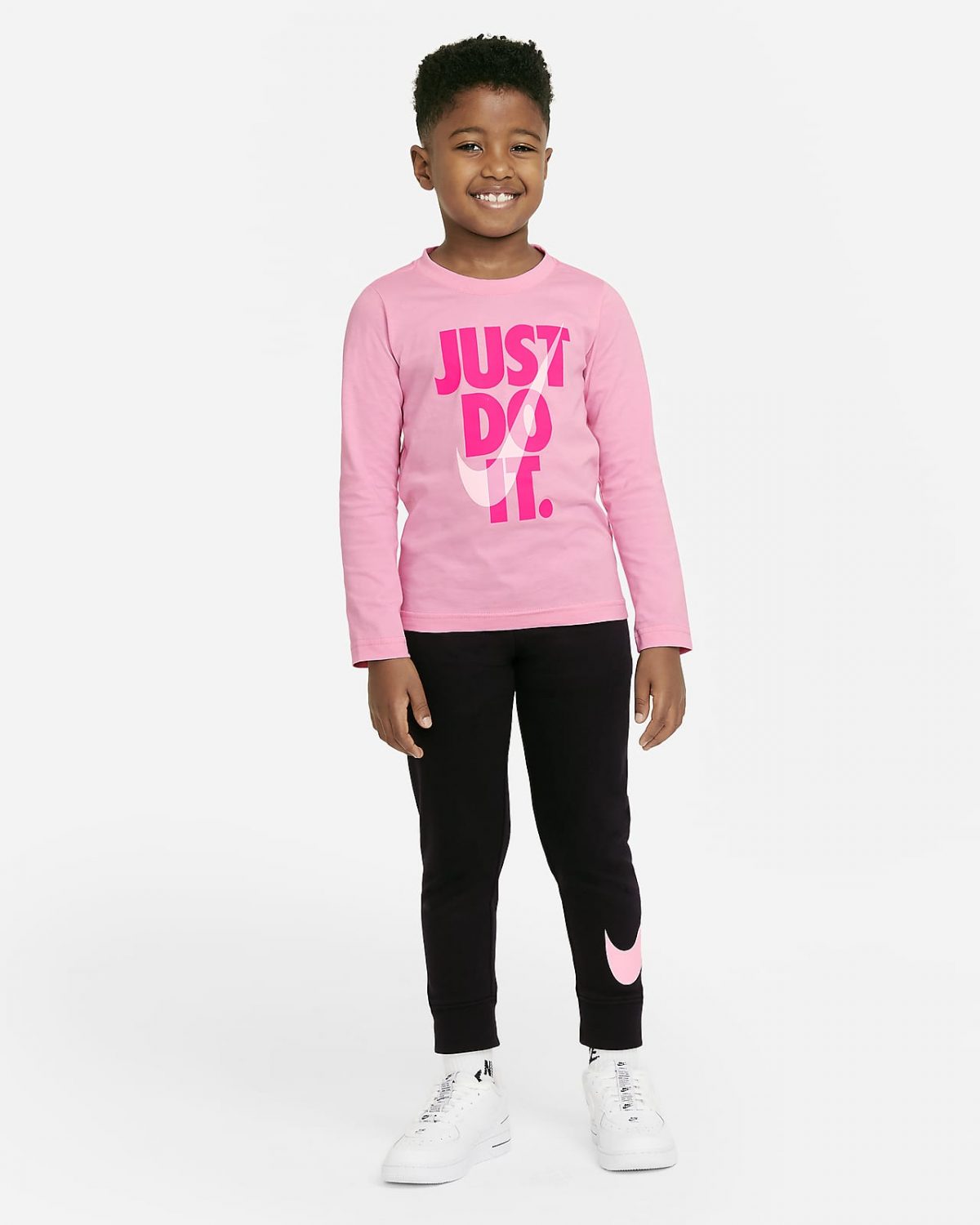 Детская футболка Nike “Just Do It” розовая фото