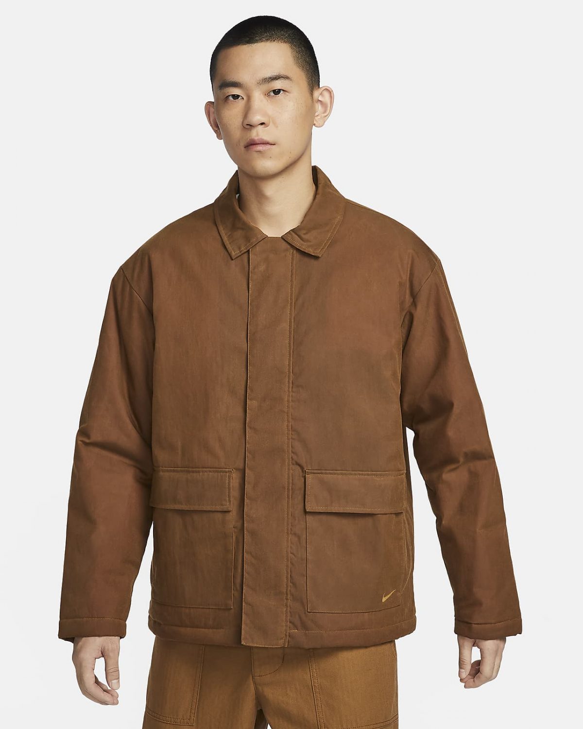Мужская куртка Nike Life коричневая фото