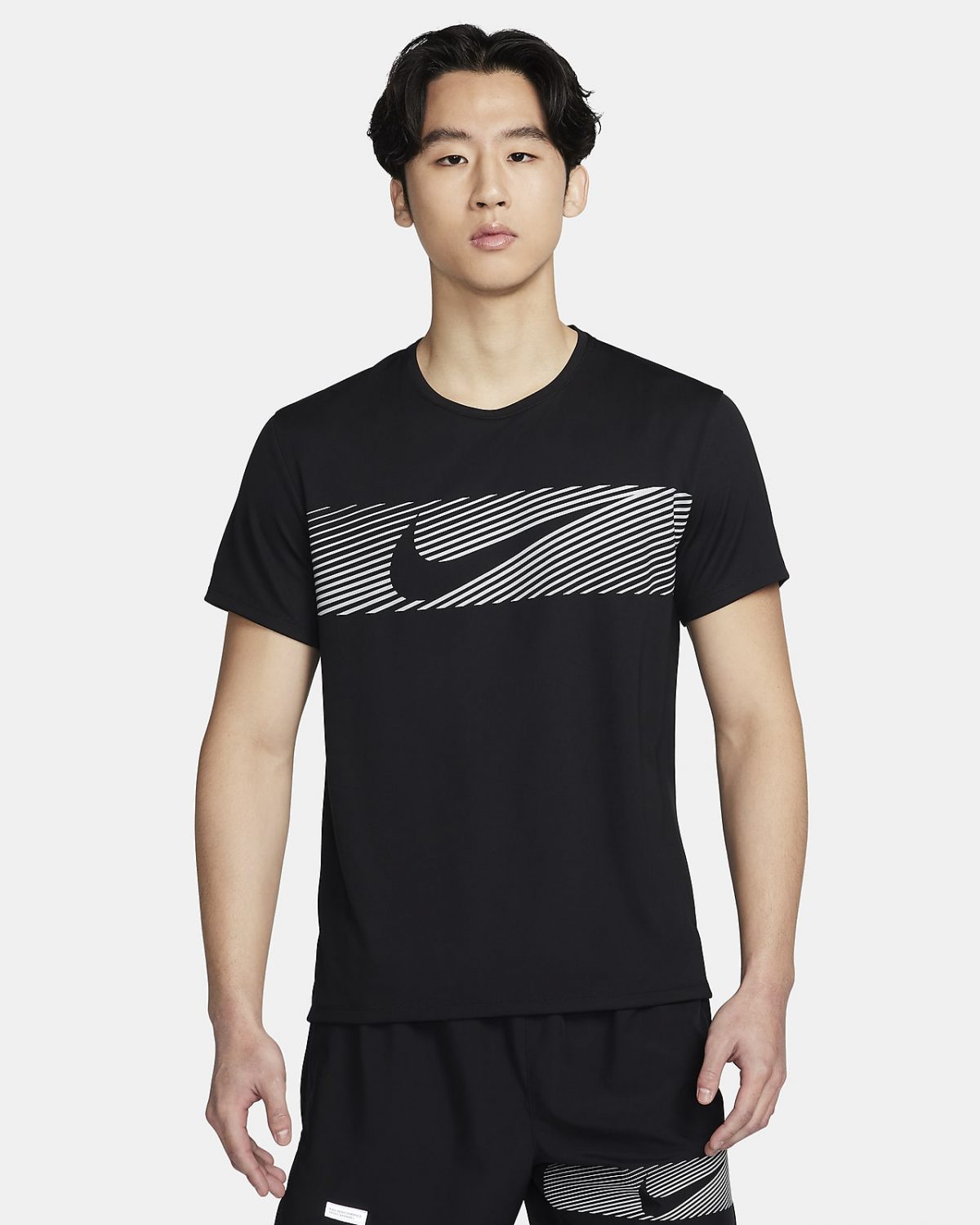 Мужской топ Nike Miler Flash черный фото