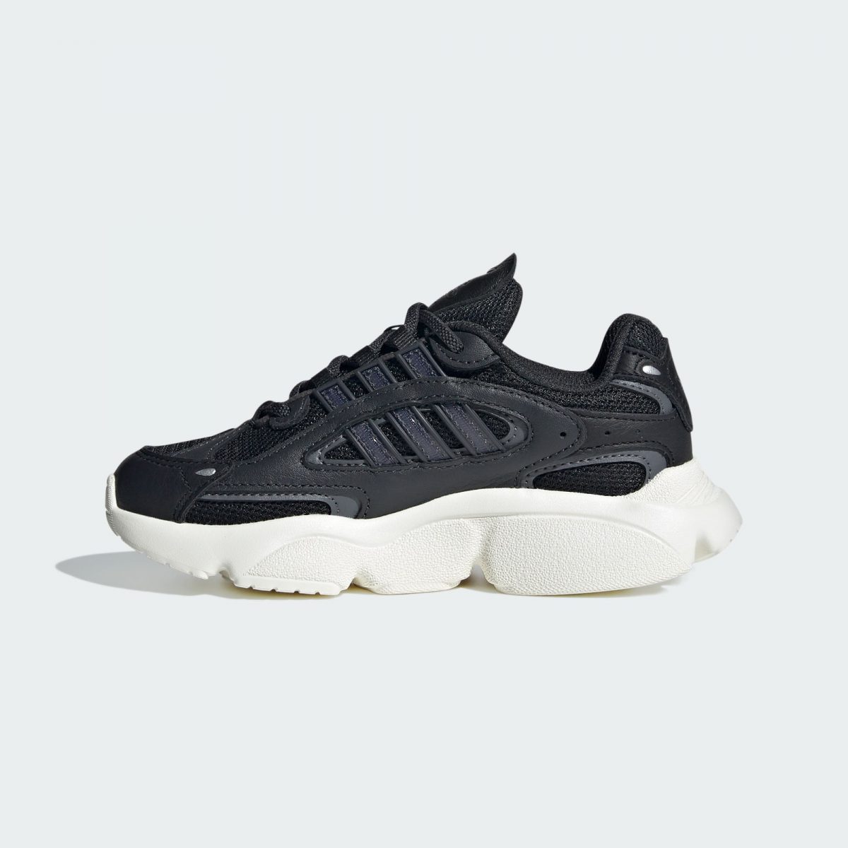 Детские кроссовки adidas OZMILLEN ELASTIC LACE SHOES черные фотография