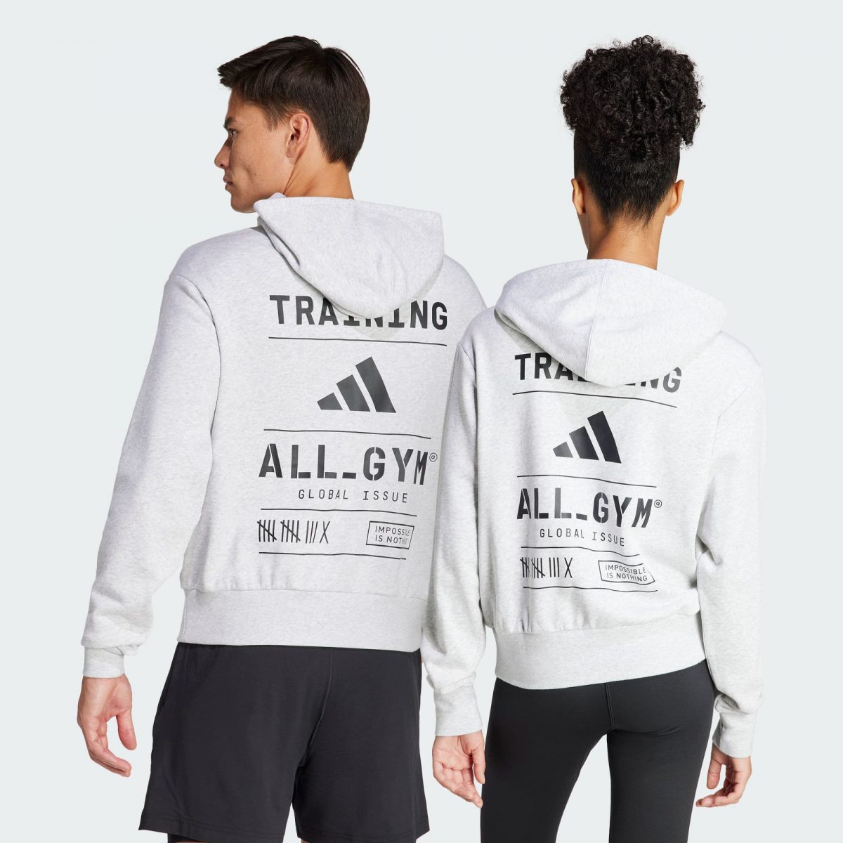 Мужское худи adidas ALL-GYM CATEGORY PUMP COVER HOODIE фотография