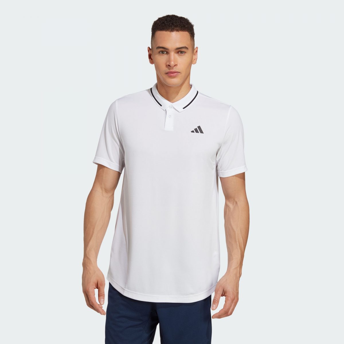 Мужская футболка adidas CLUB TENNIS PIQUÉ POLO SHIRT белая фото