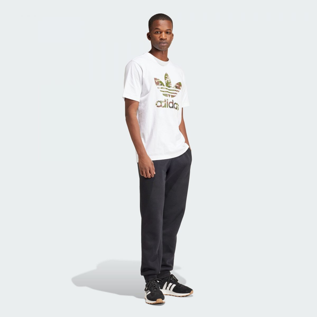 adidas CAMO WHITE TREFOIL TEE IS2894 MYREACT.ru