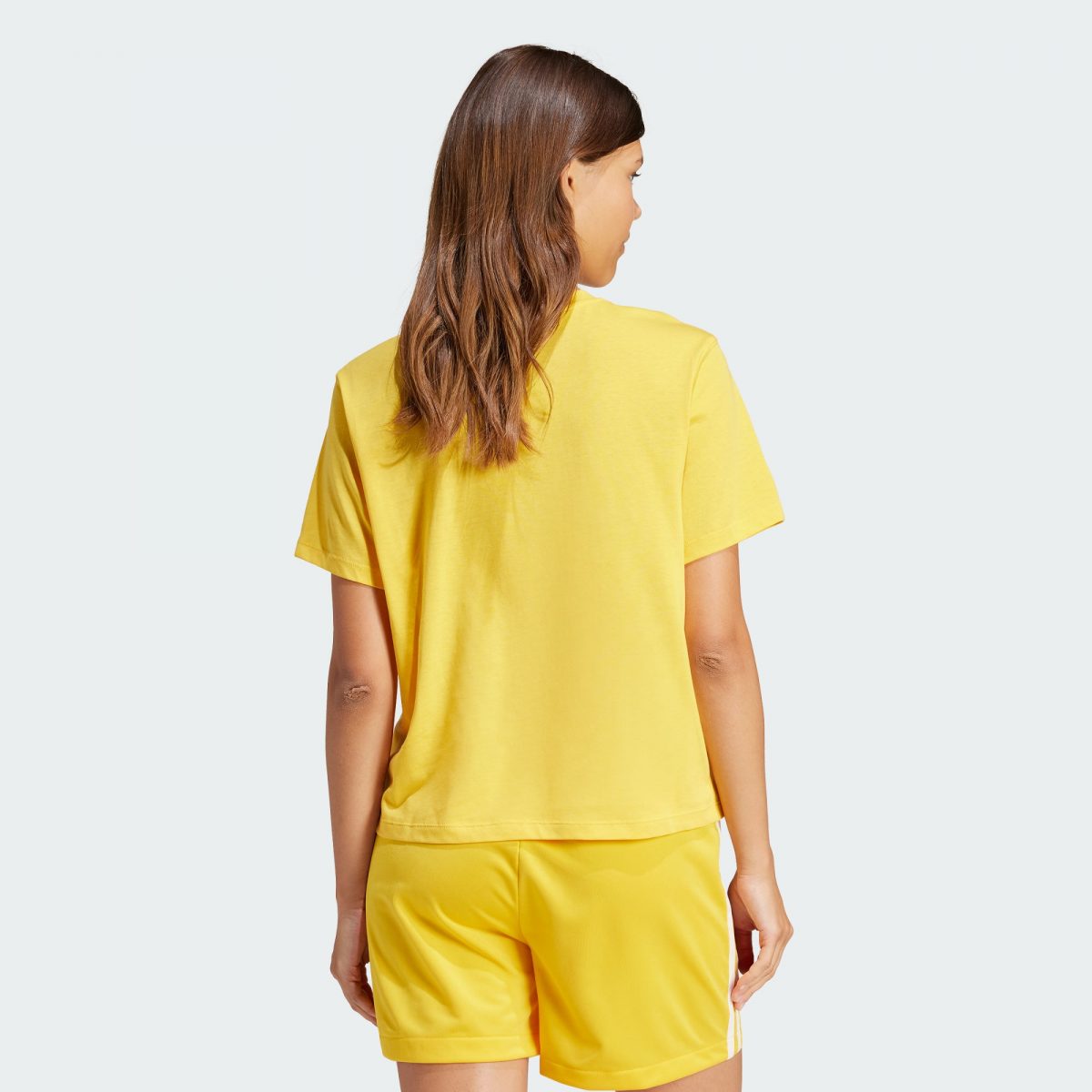 Женская футболка adidas ADICOLOR TREFOIL BOXY T-SHIRT IN8438 фотография